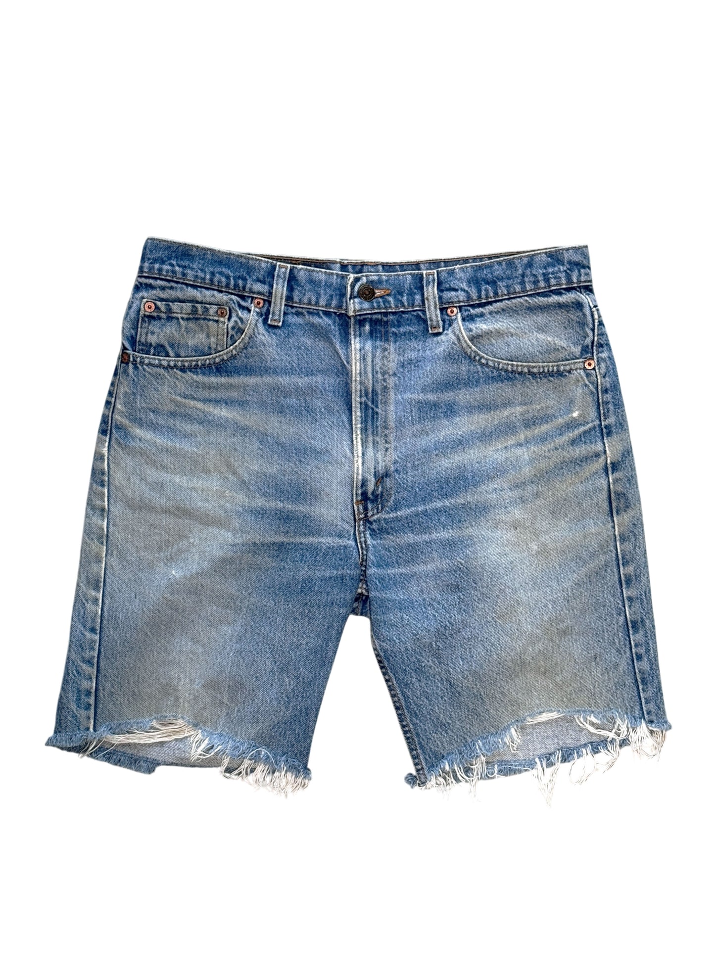 (SUP-649) 90s LEVI'S 505 "CUT OFF" SHORTS - MADE IN U.S.A.