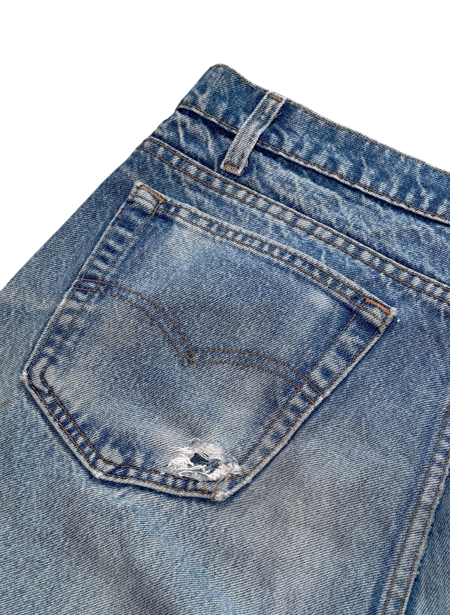 (SUP-649) 90s LEVI'S 505 "CUT OFF" SHORTS - MADE IN U.S.A.