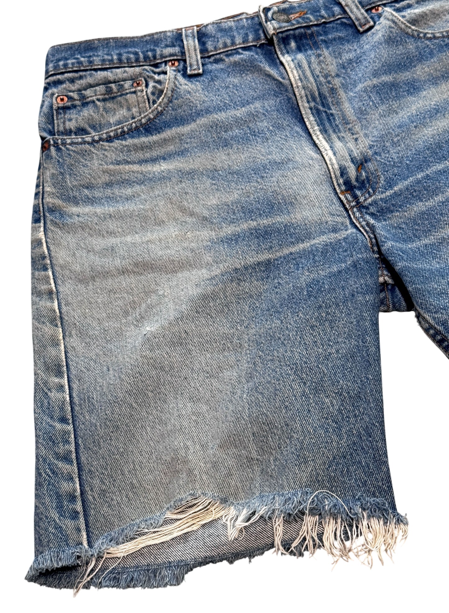 (SUP-649) 90s LEVI'S 505 "CUT OFF" SHORTS - MADE IN U.S.A.