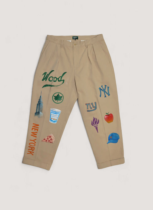 WOODBLOCK x TSUYOSHI YAMANAKA CUSTOMIZED CHINO TROUSERS XL (WB-24AW-006)