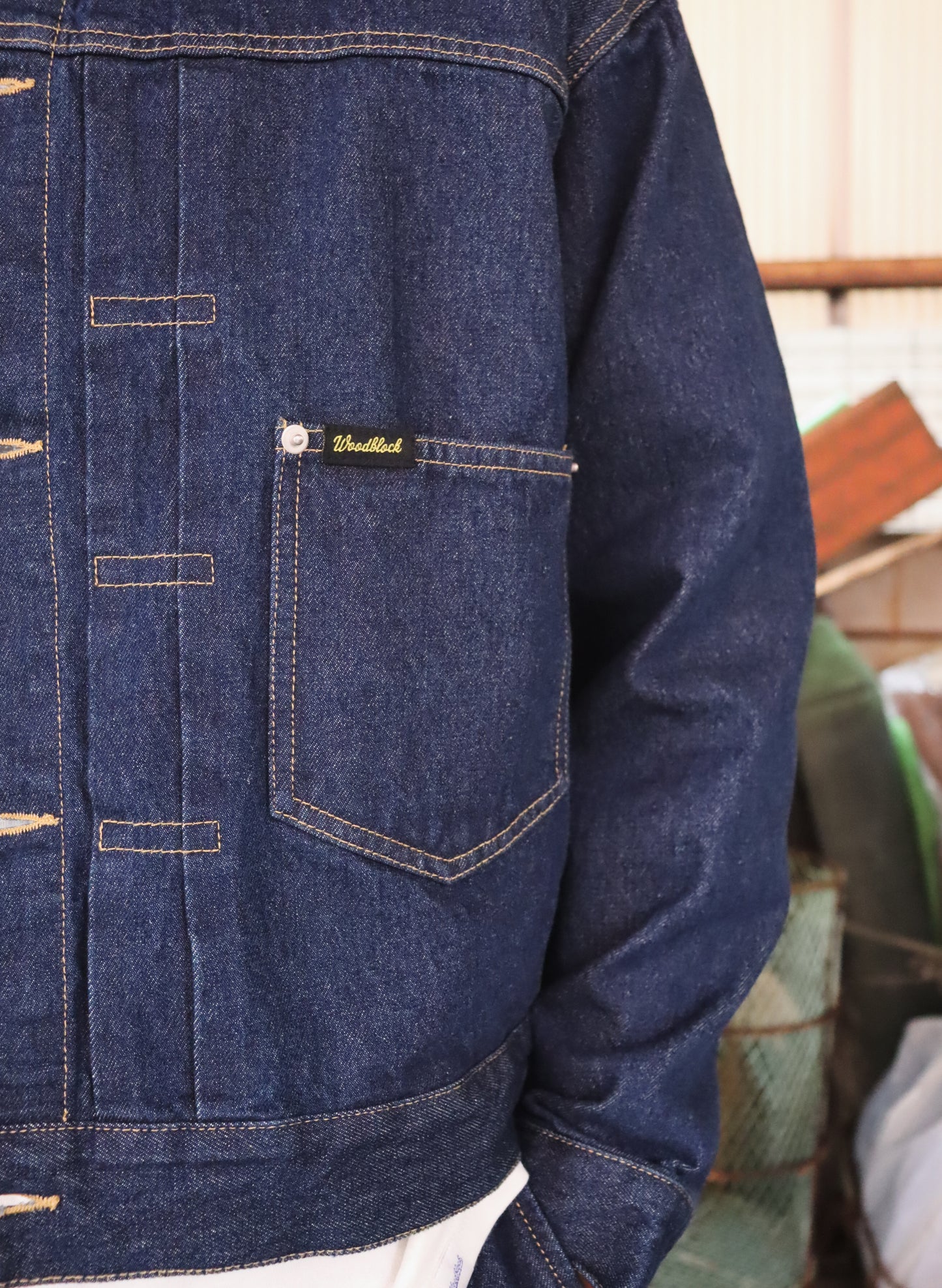 WOODBLOCK 2nd TYPE DENIM JACKET DARK INDIGO (WB-25AW-006)