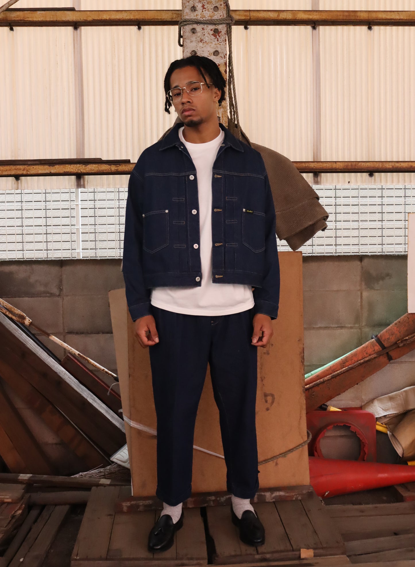 WOODBLOCK 2nd TYPE DENIM JACKET DARK INDIGO (WB-25AW-006)