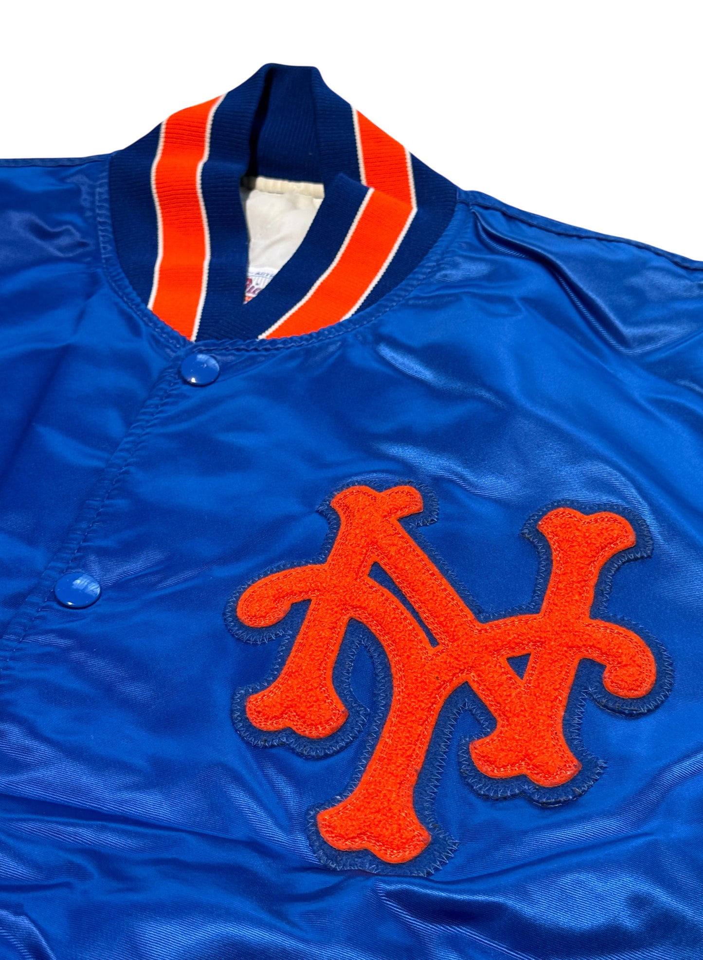 (SUP-535) STARTER NEW YORK METS NYLON STADIUM JACKET - MADE IN U.S.A.
