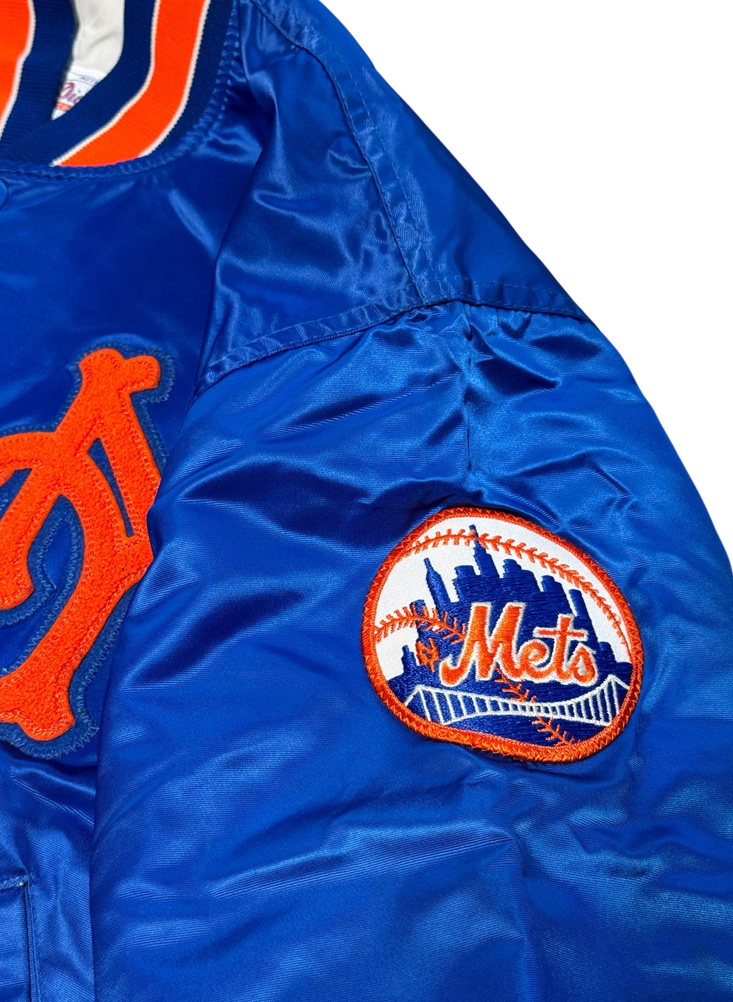 (SUP-535) STARTER NEW YORK METS NYLON STADIUM JACKET - MADE IN U.S.A.