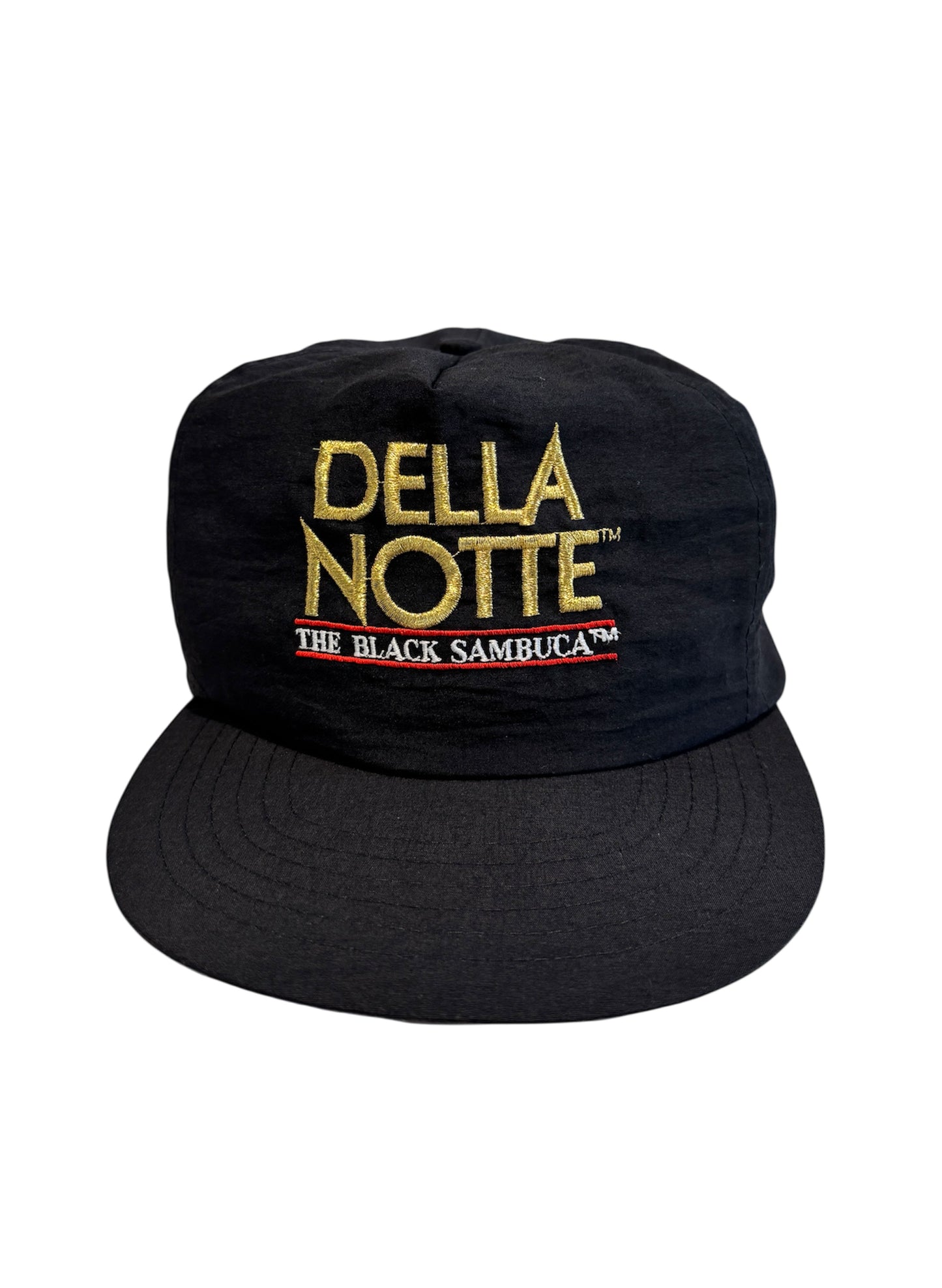 (SUP-332) DELLA NOTTE THE BLACK SAMBUCA NYLON SNAP BACK CAP - BLACK