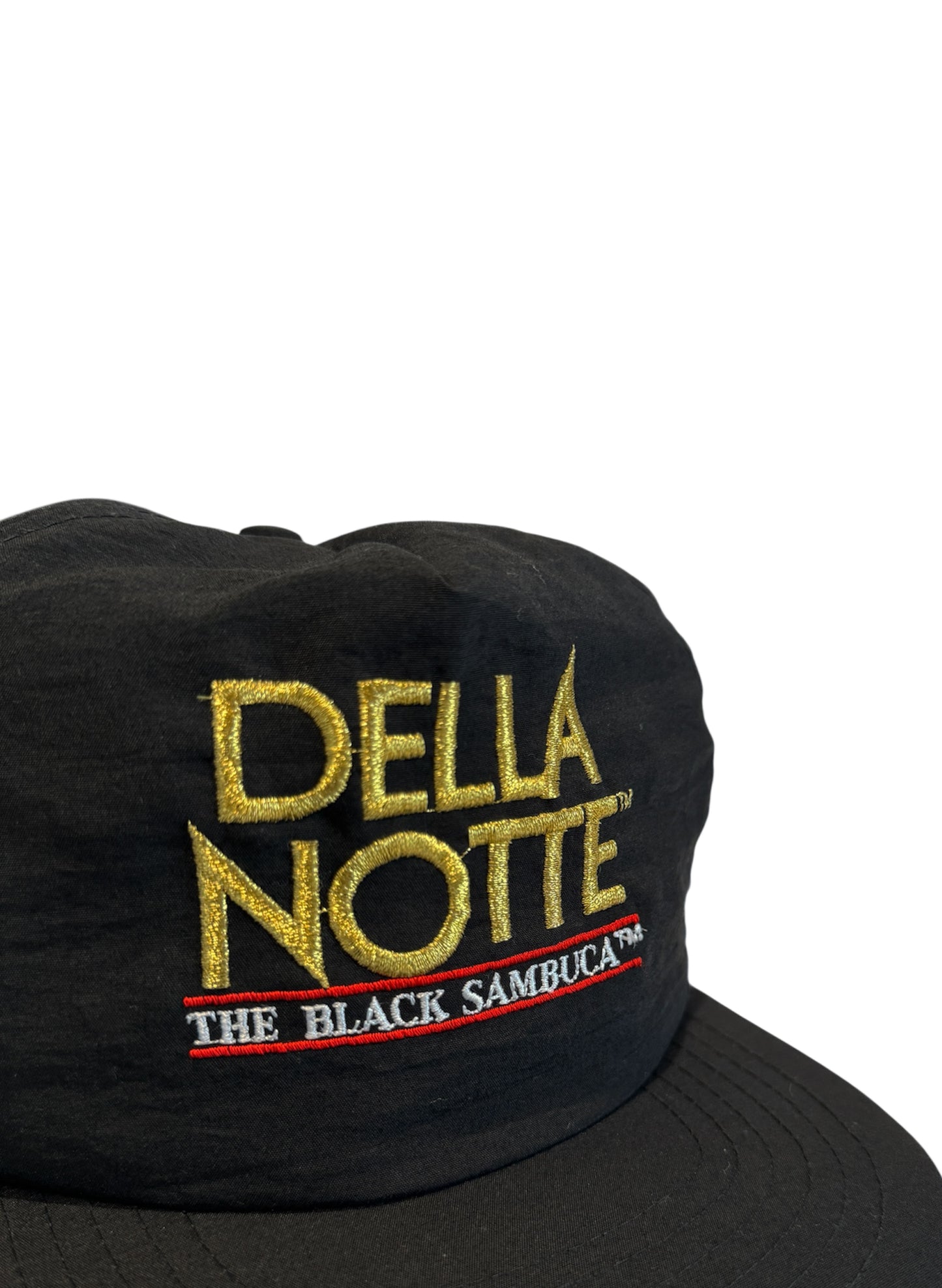 (SUP-332) DELLA NOTTE THE BLACK SAMBUCA NYLON SNAP BACK CAP - BLACK