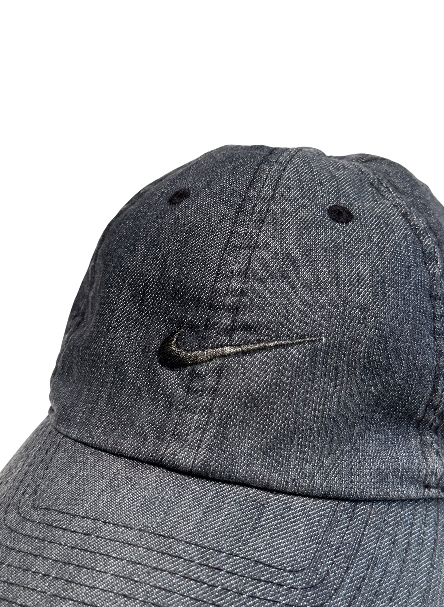 (SUP-781) NIKE BLACK DENIM CAP