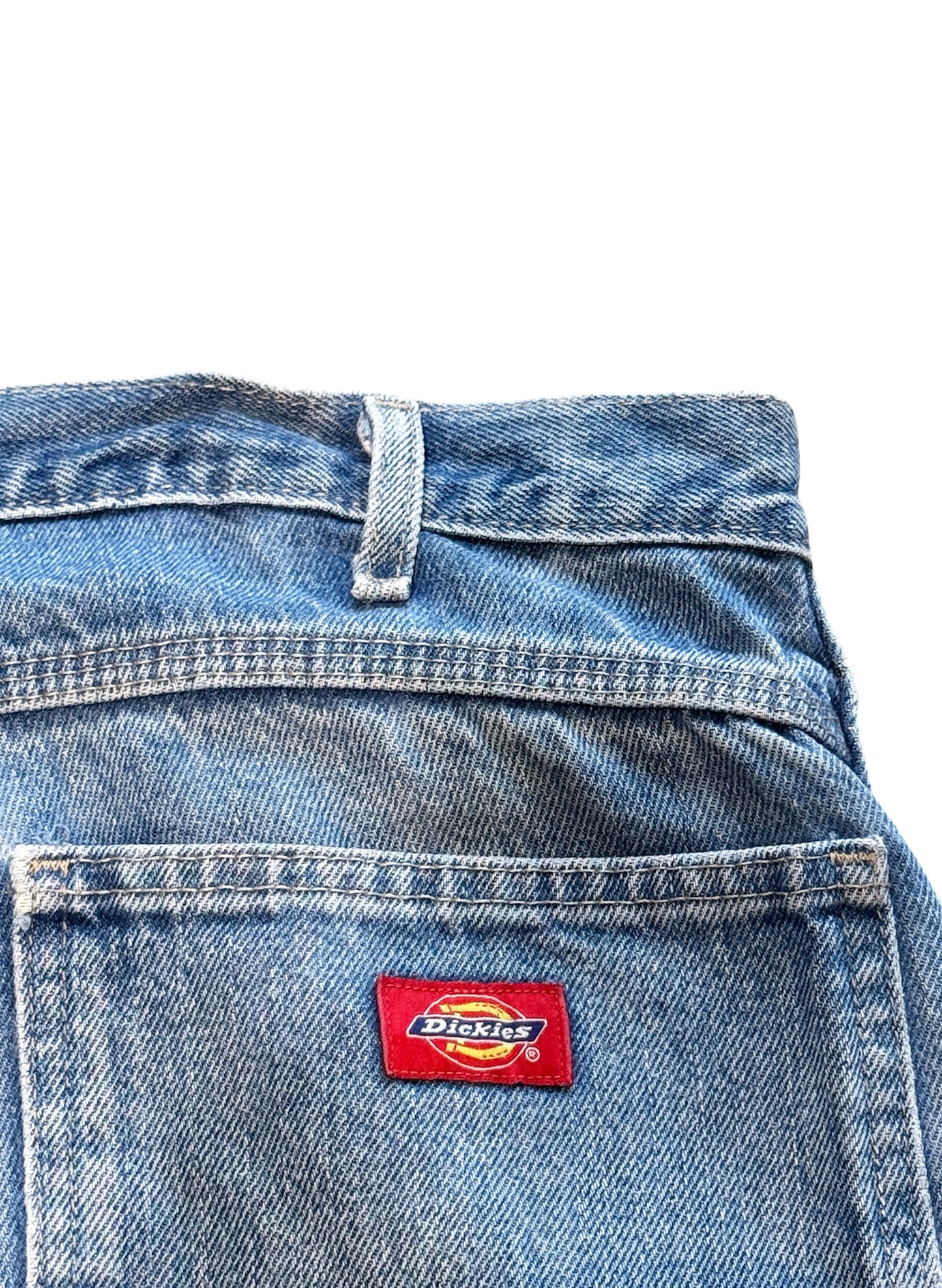 (SUP-396) DICKIES CARPENTER DENIM JORTS "CUT OFF"  (w40)