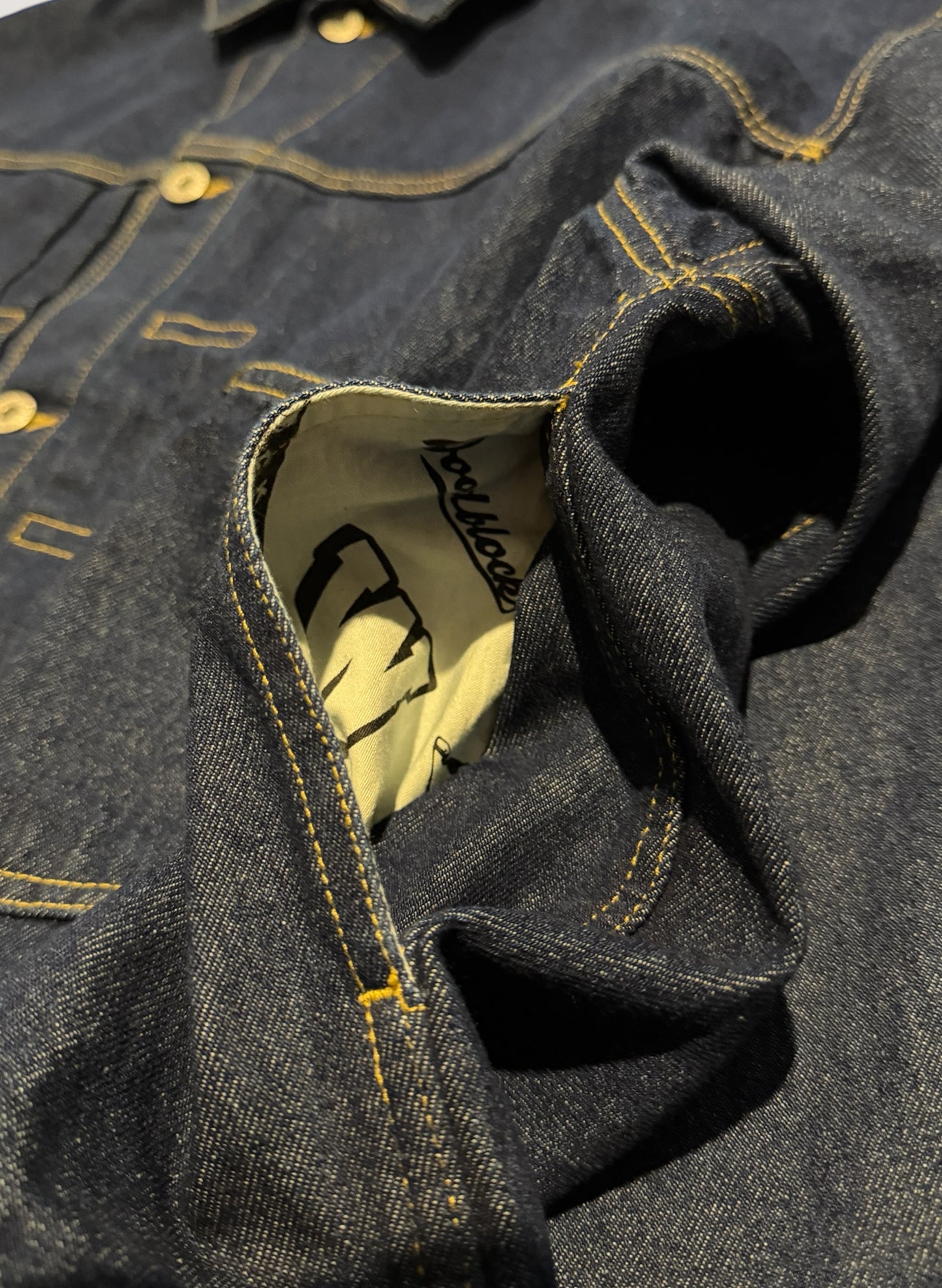 WOODBLOCK 2nd TYPE DENIM JACKET DARK INDIGO (WB-25AW-006)