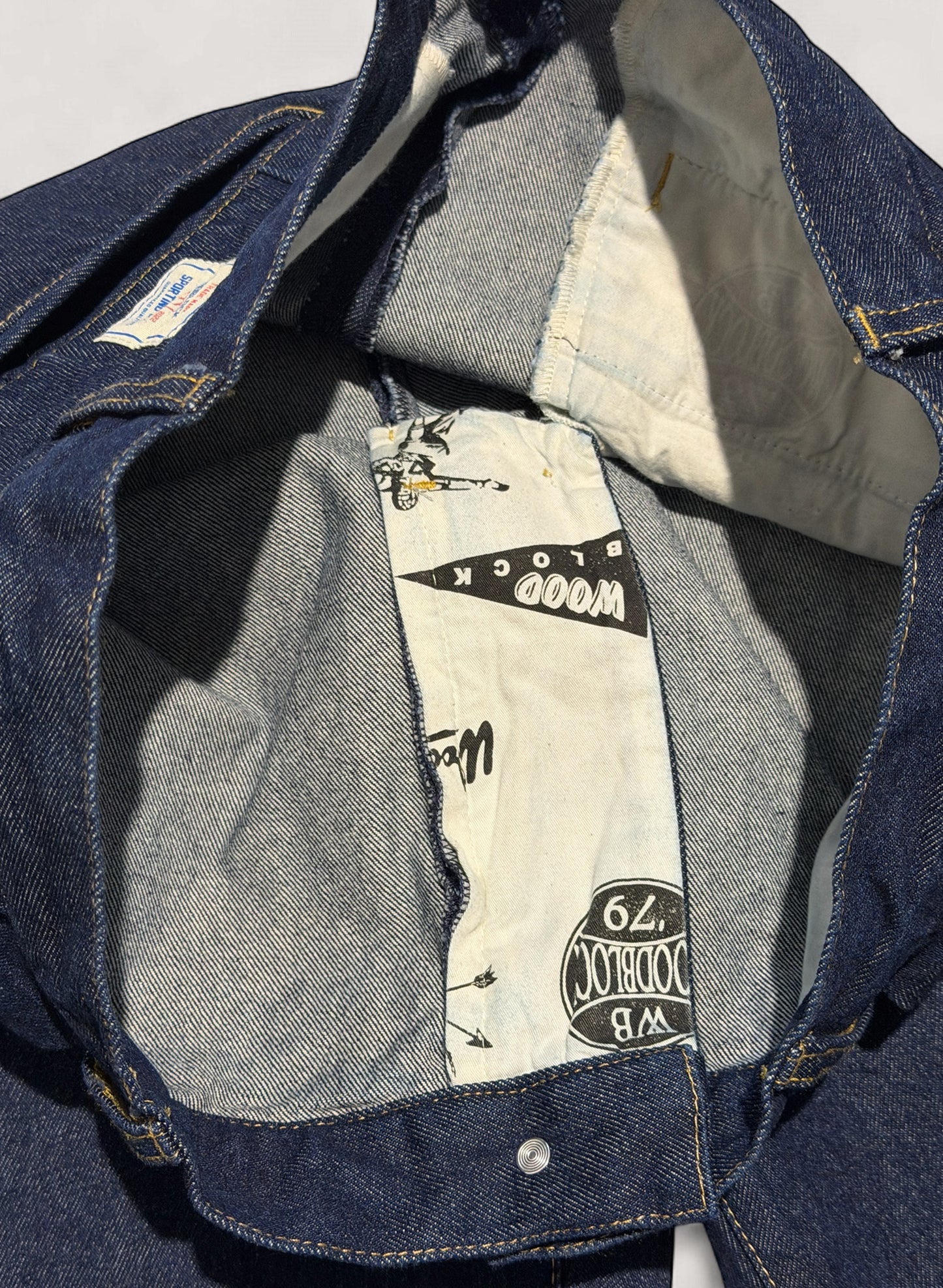 WOODBLOCK 2TUCK DENIM TROUSER DARK INDIGO (WB-25AW-007)