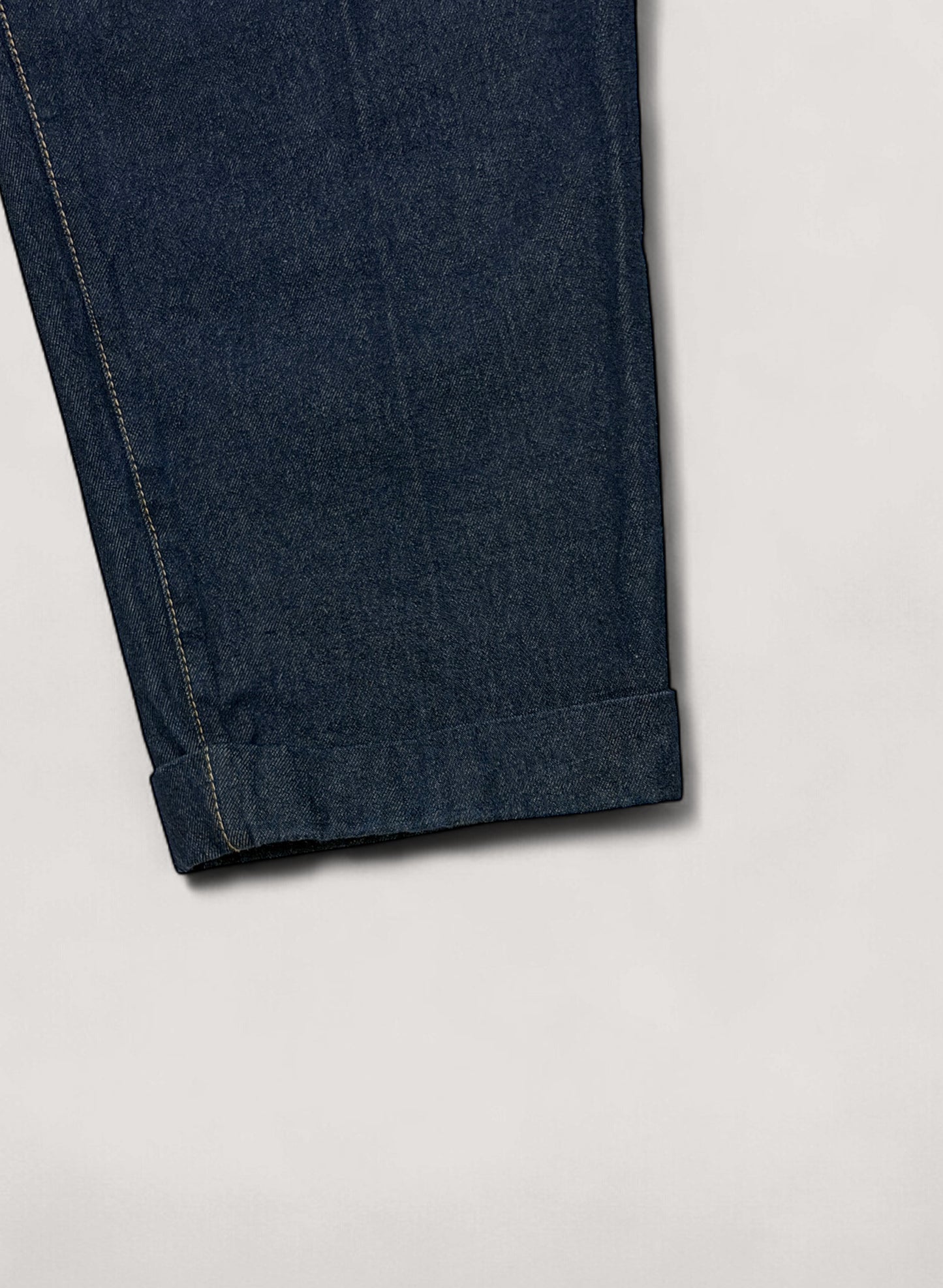 WOODBLOCK 2TUCK DENIM TROUSER DARK INDIGO (WB-25AW-007)