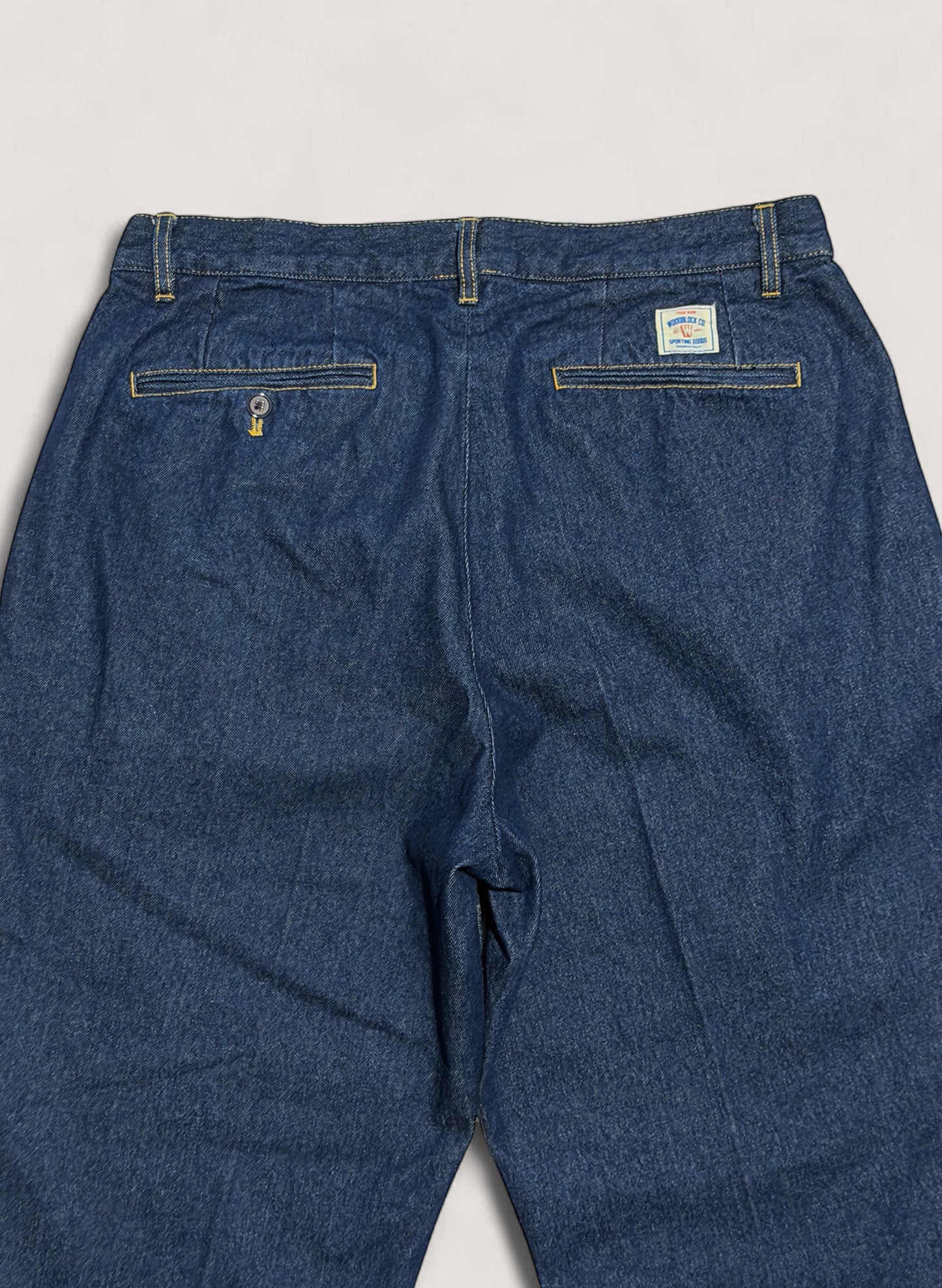 WOODBLOCK 2TUCK DENIM TROUSER DARK INDIGO (WB-25AW-007)