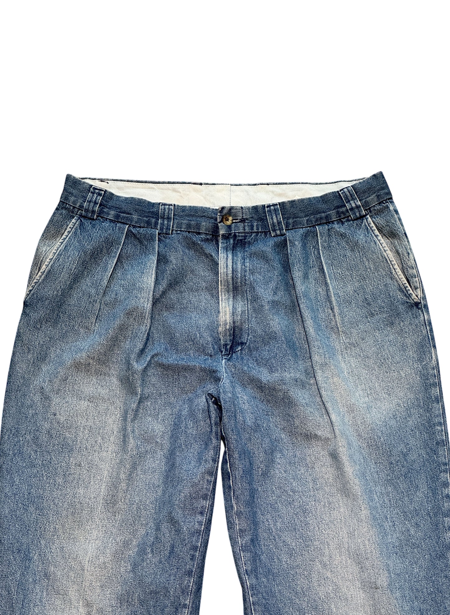 (SUP-464) DUCK HEAD 2TUCK DENIM TROUSERS