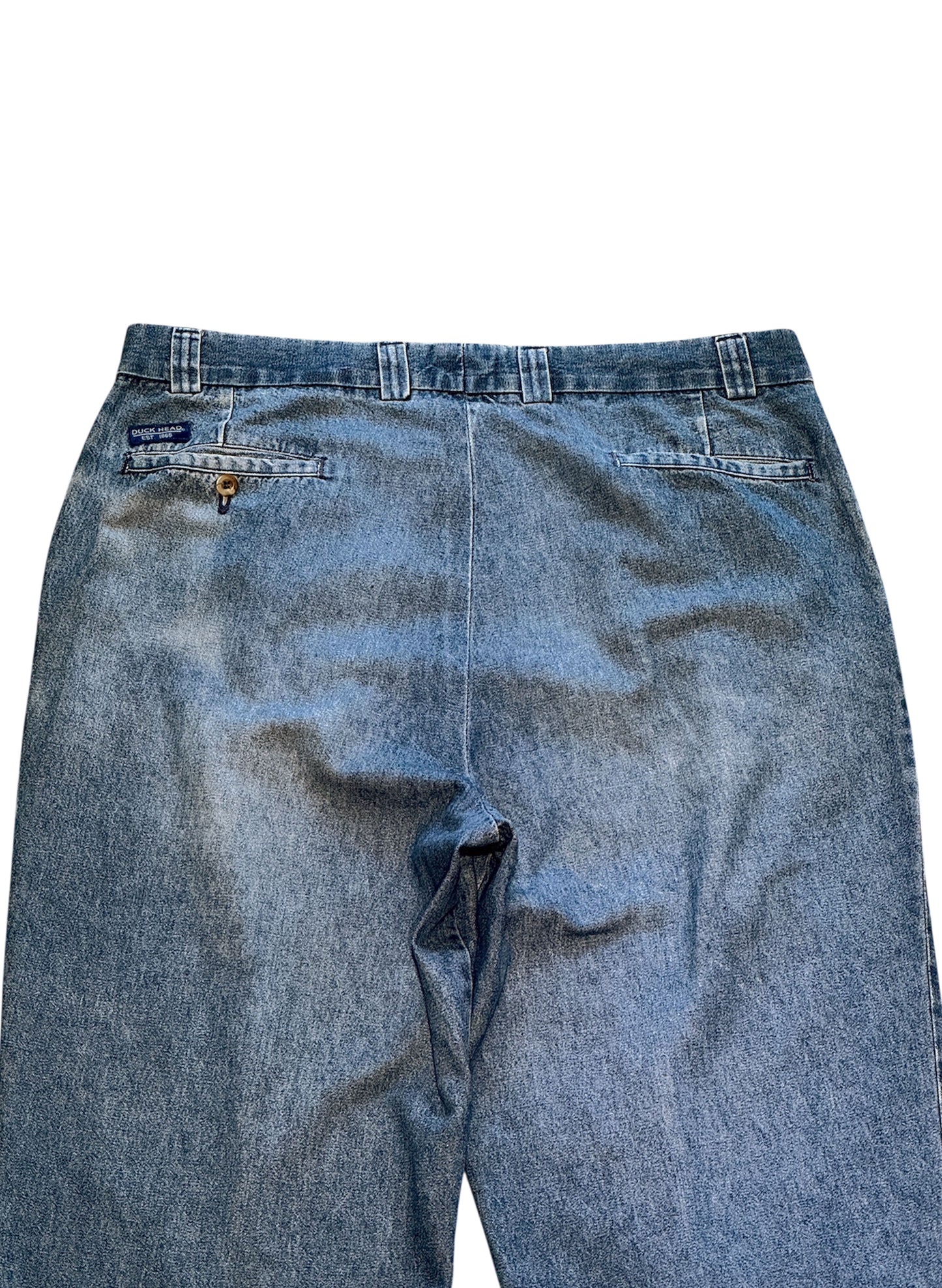(SUP-464) DUCK HEAD 2TUCK DENIM TROUSERS