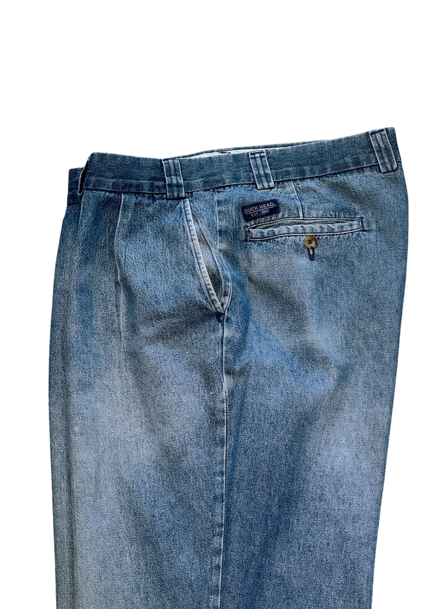 (SUP-464) DUCK HEAD 2TUCK DENIM TROUSERS