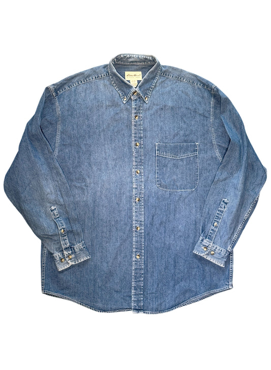 (SUP-460) Eddie Bauer DENIM SHIRT "WHITE TAG"