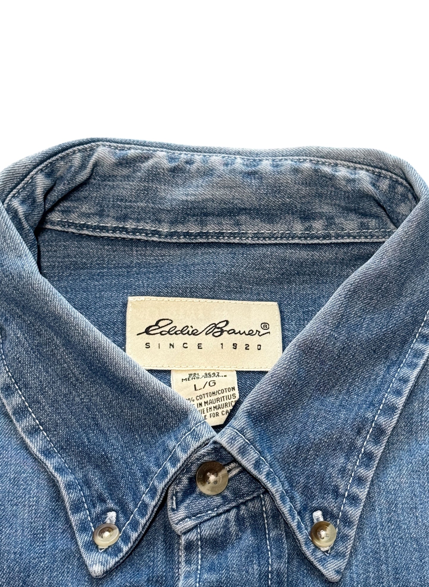 (SUP-460) Eddie Bauer DENIM SHIRT "WHITE TAG"