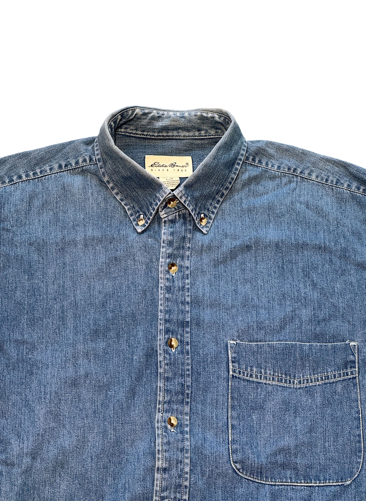 (SUP-460) Eddie Bauer DENIM SHIRT "WHITE TAG"