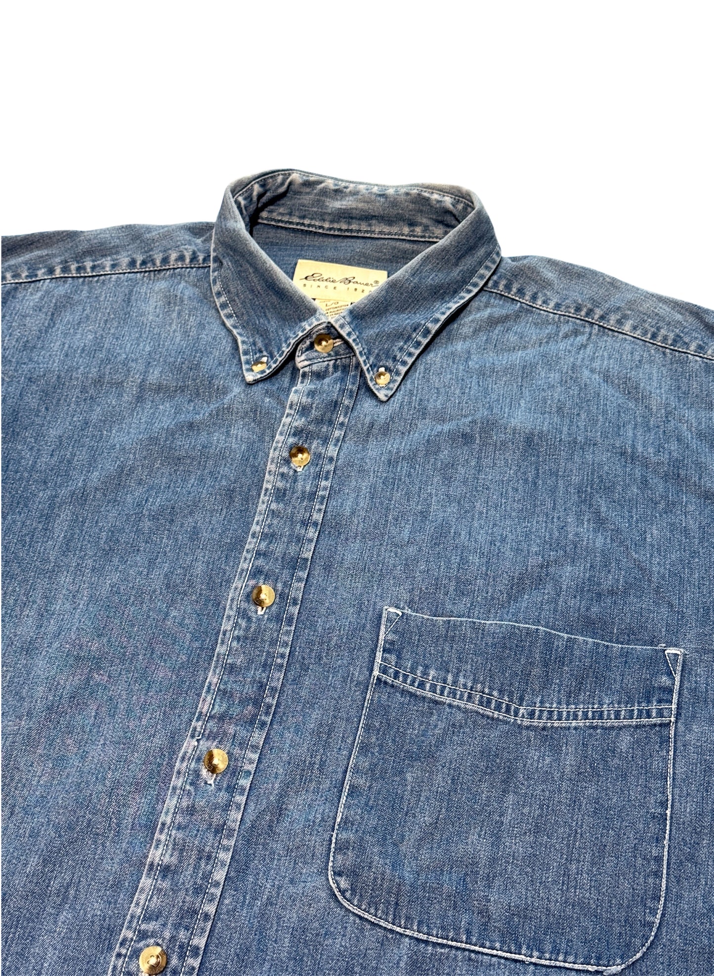 (SUP-460) Eddie Bauer DENIM SHIRT "WHITE TAG"