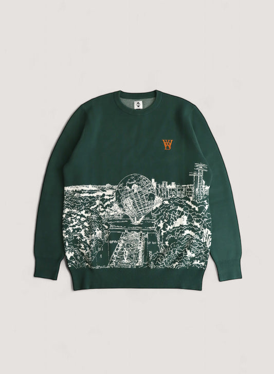 EXPANSION FLUSHING MEADOWS SWEATER for WOODBLOCK (WB-24AW-005)