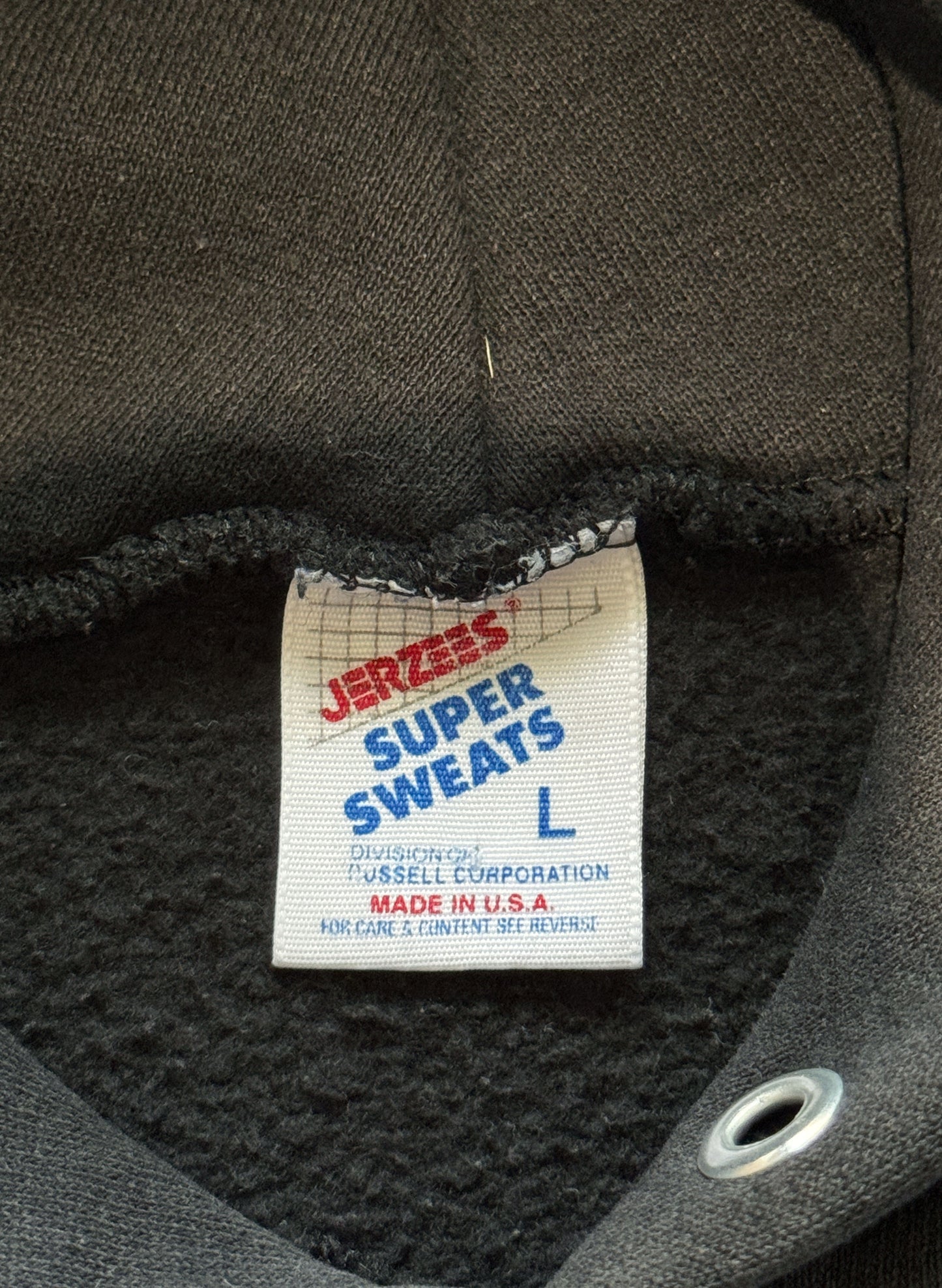 (SUP-439) JERZEES SUPER SWEATS "FADE" SOLID HOODIE - MADE IN U.S.A.  (L)