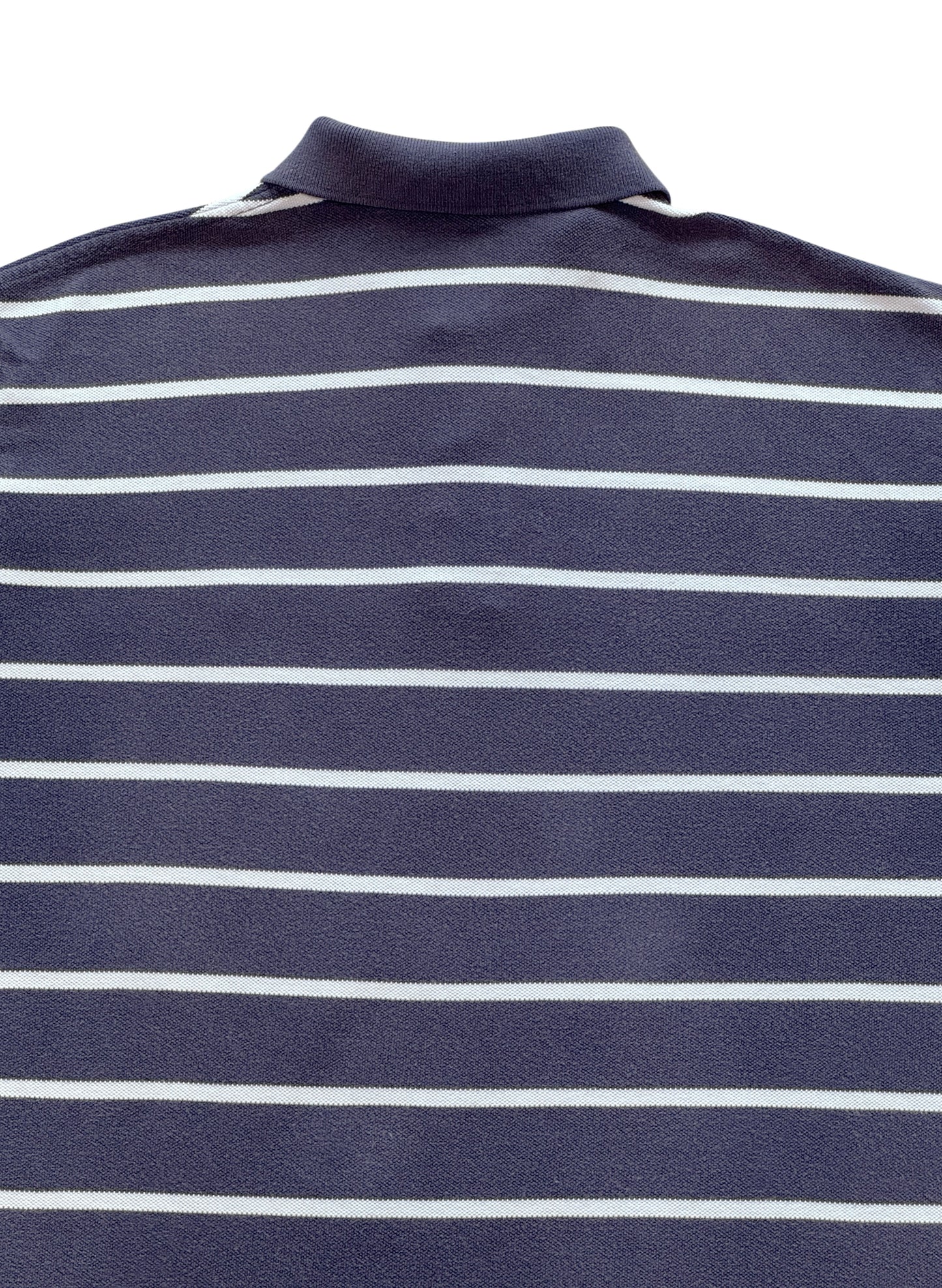 (SUP-681) Polo Ralph Lauren BORDER POLO SHIRT "FADE" - NAVY/WHITE