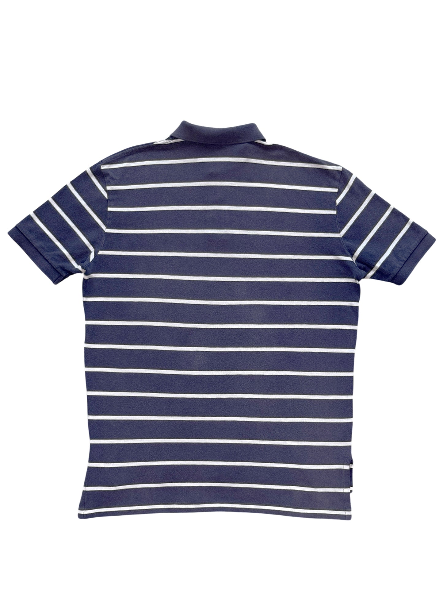 (SUP-681) Polo Ralph Lauren BORDER POLO SHIRT "FADE" - NAVY/WHITE