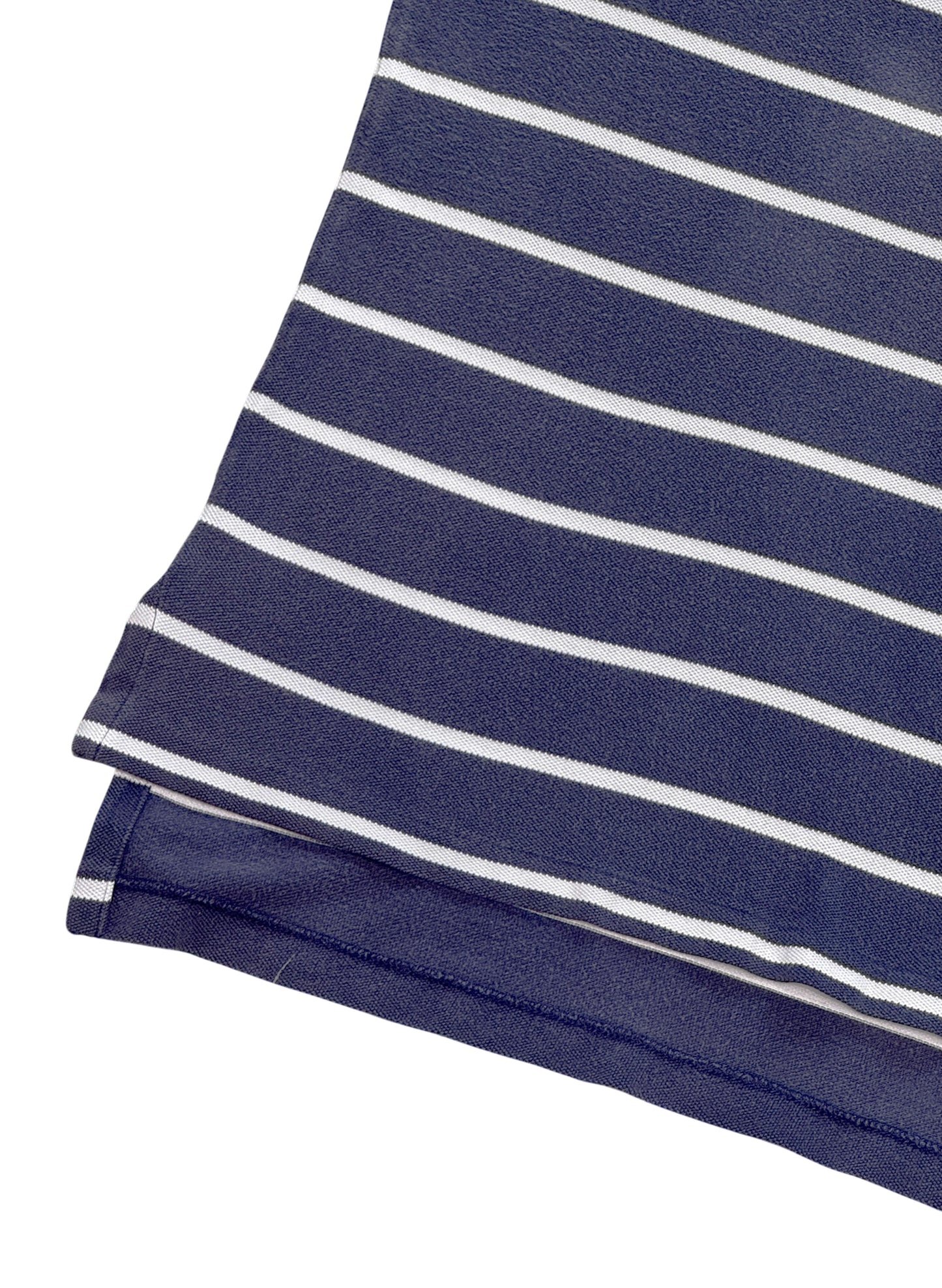 (SUP-681) Polo Ralph Lauren BORDER POLO SHIRT "FADE" - NAVY/WHITE