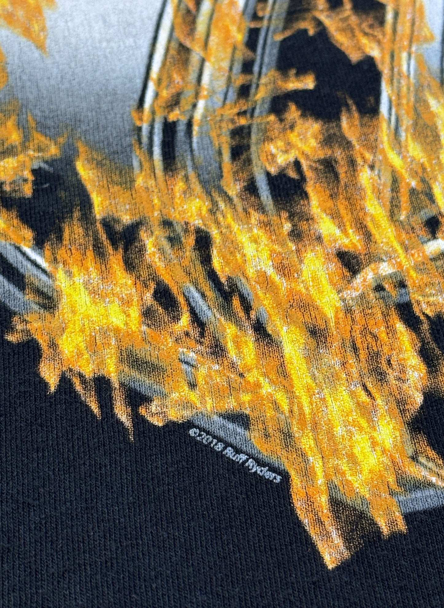 (SUP-582) Ruff Ryders "Fire Pattern Logo" Tee