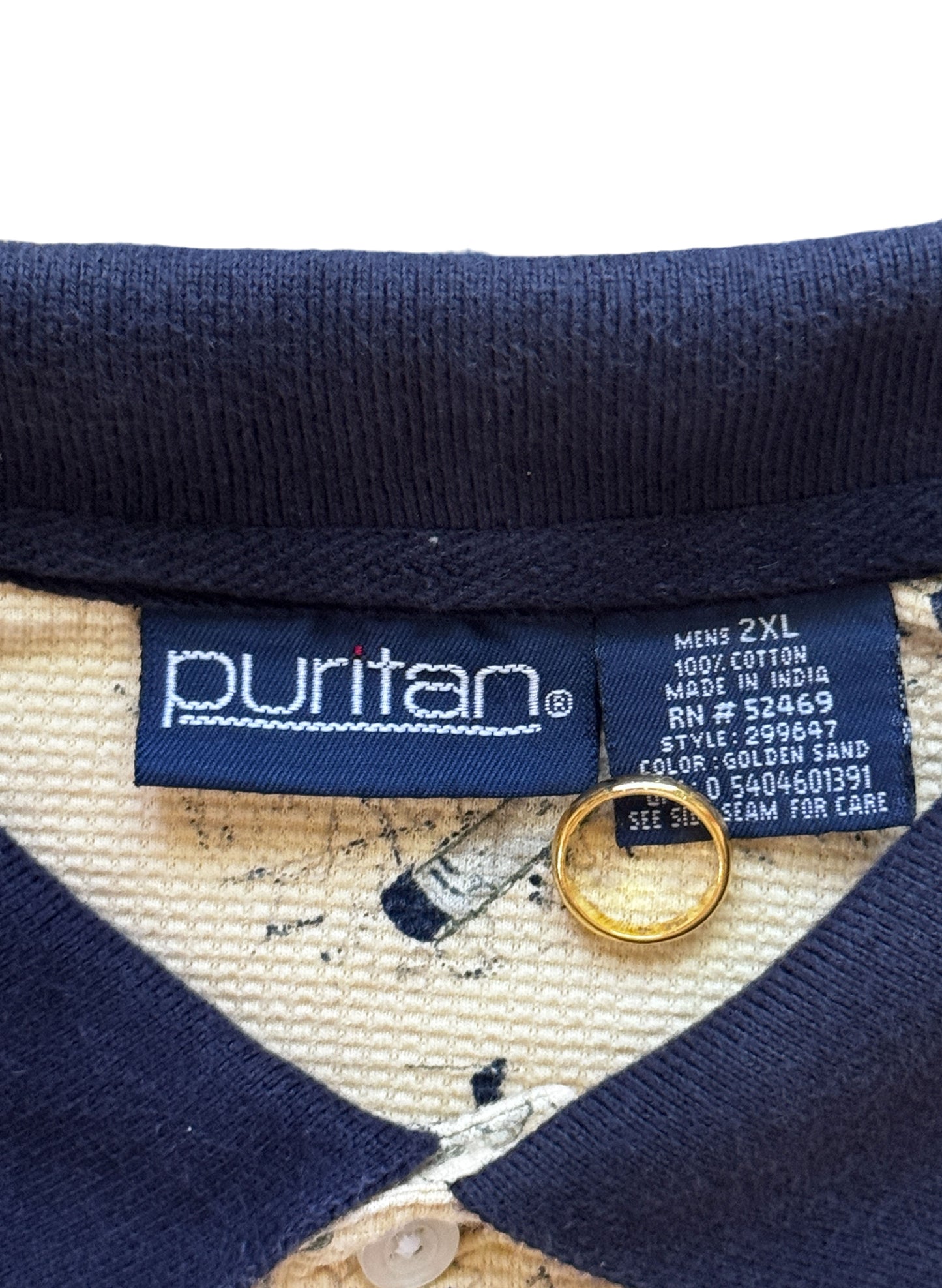 (SUP-689) puritan BASS FISHING POLO SHIRT - YELLOW