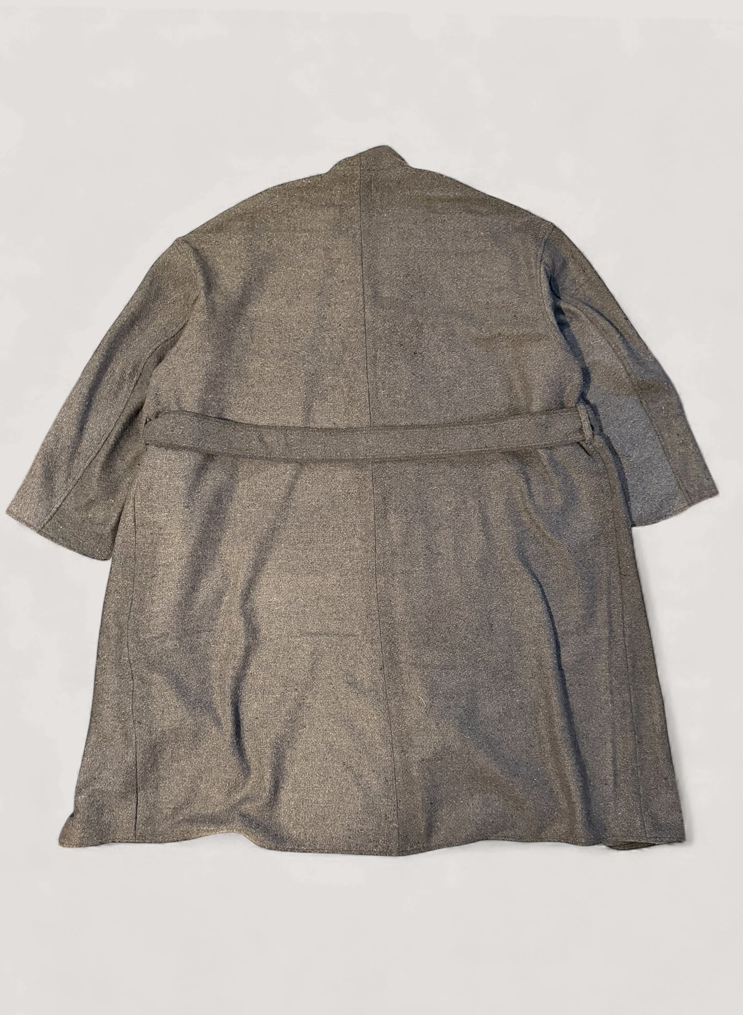 WOODBLOCK x Ichiryu made CUSTOMIZED WOOL BLANKET GOWN COAT  (WB-25AW-011)