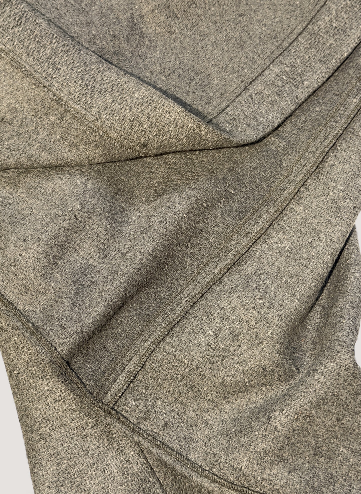 WOODBLOCK x Ichiryu made CUSTOMIZED WOOL BLANKET GOWN COAT  (WB-25AW-011)