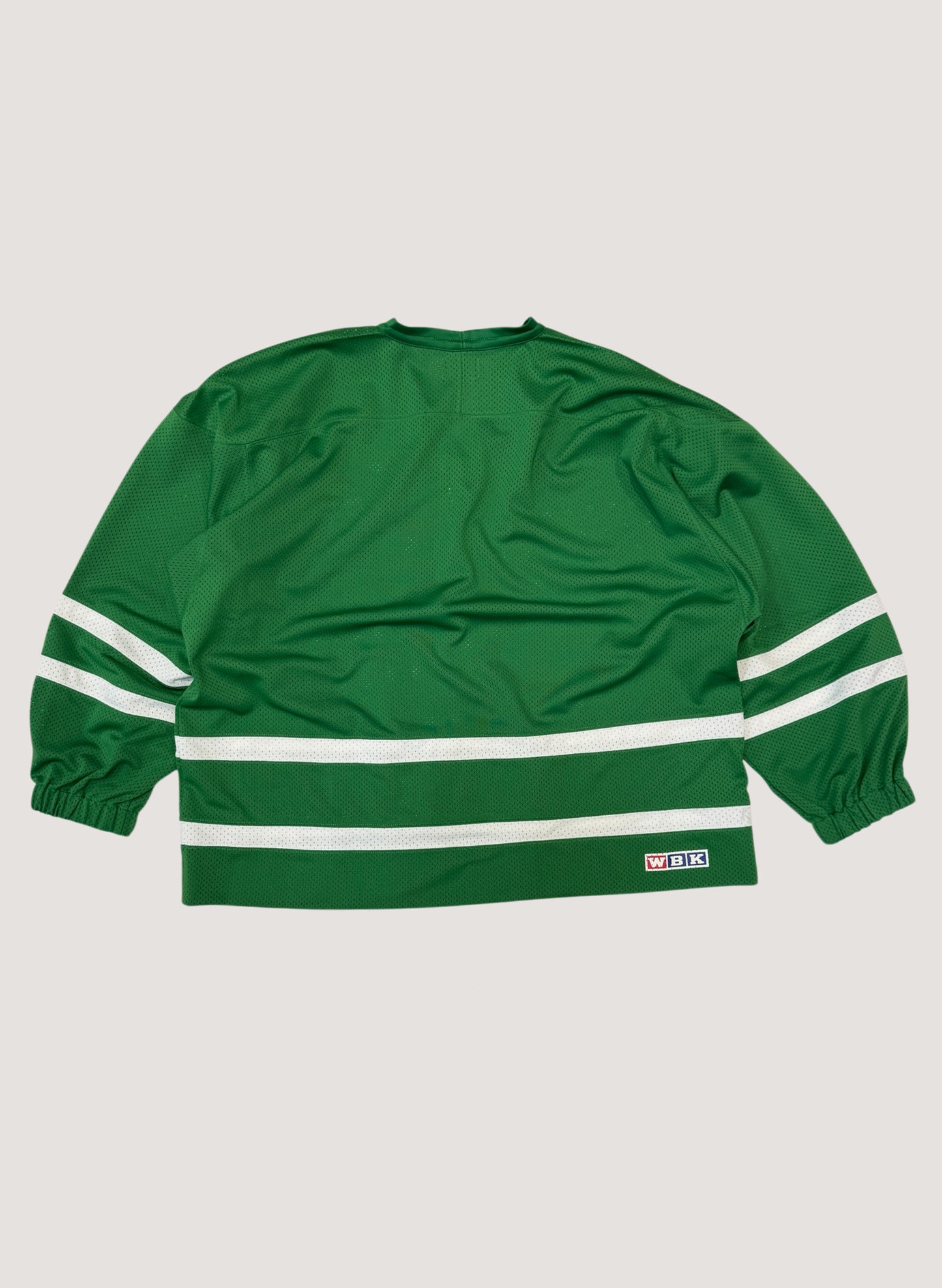 WOODBLOCK LS MESH HOCKEY JERSEY GREEN/WHITE (WB-26AW-001)