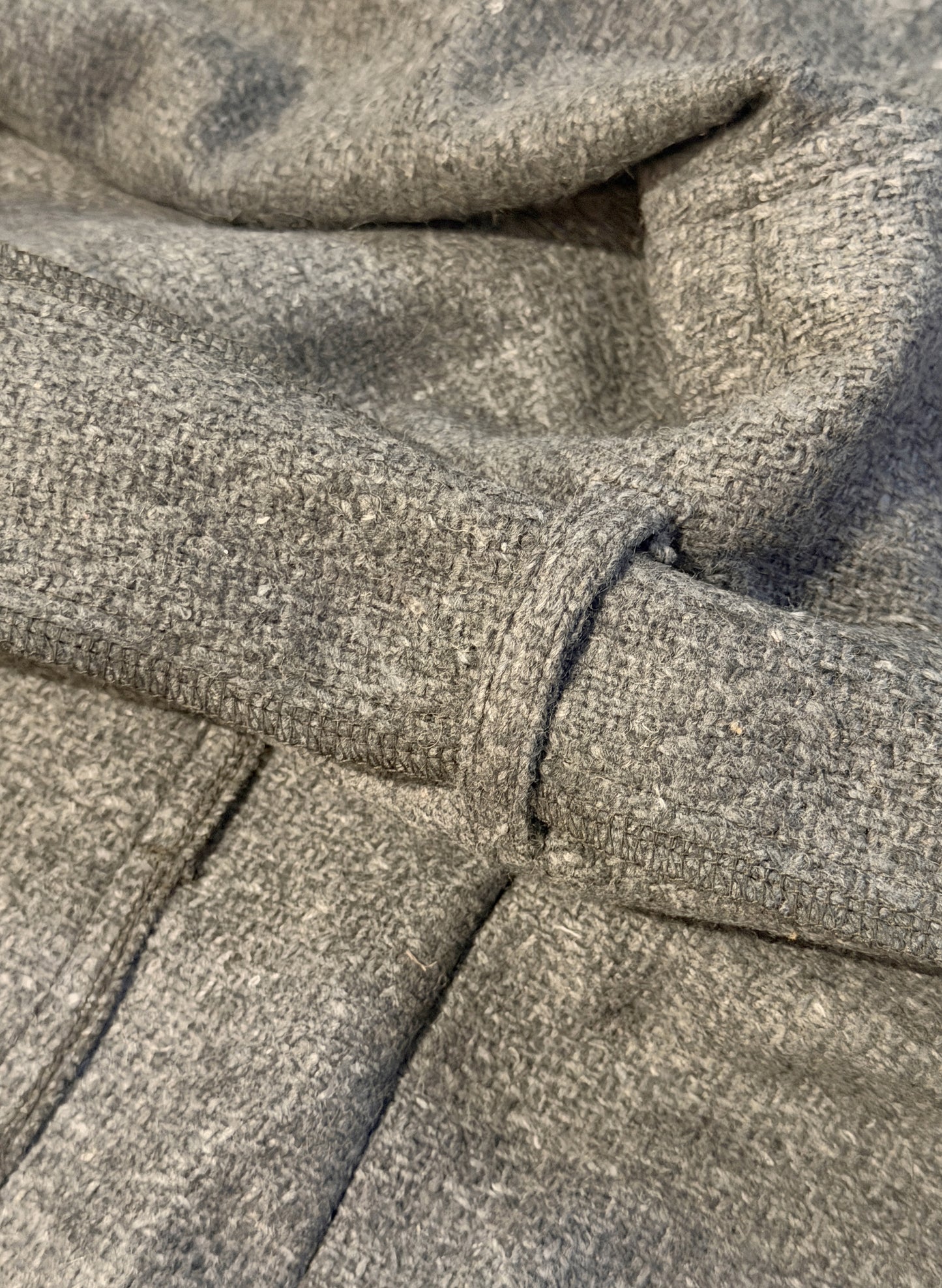 WOODBLOCK x Ichiryu made CUSTOMIZED WOOL BLANKET GOWN COAT  (WB-25AW-011)