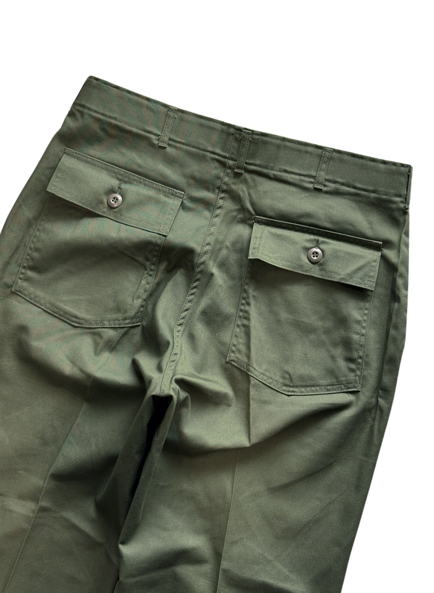 (SUP-562) US MILITARY 80s DEADSTOCK UTILITY TROUSERS OG-507 SLASH POCKET
