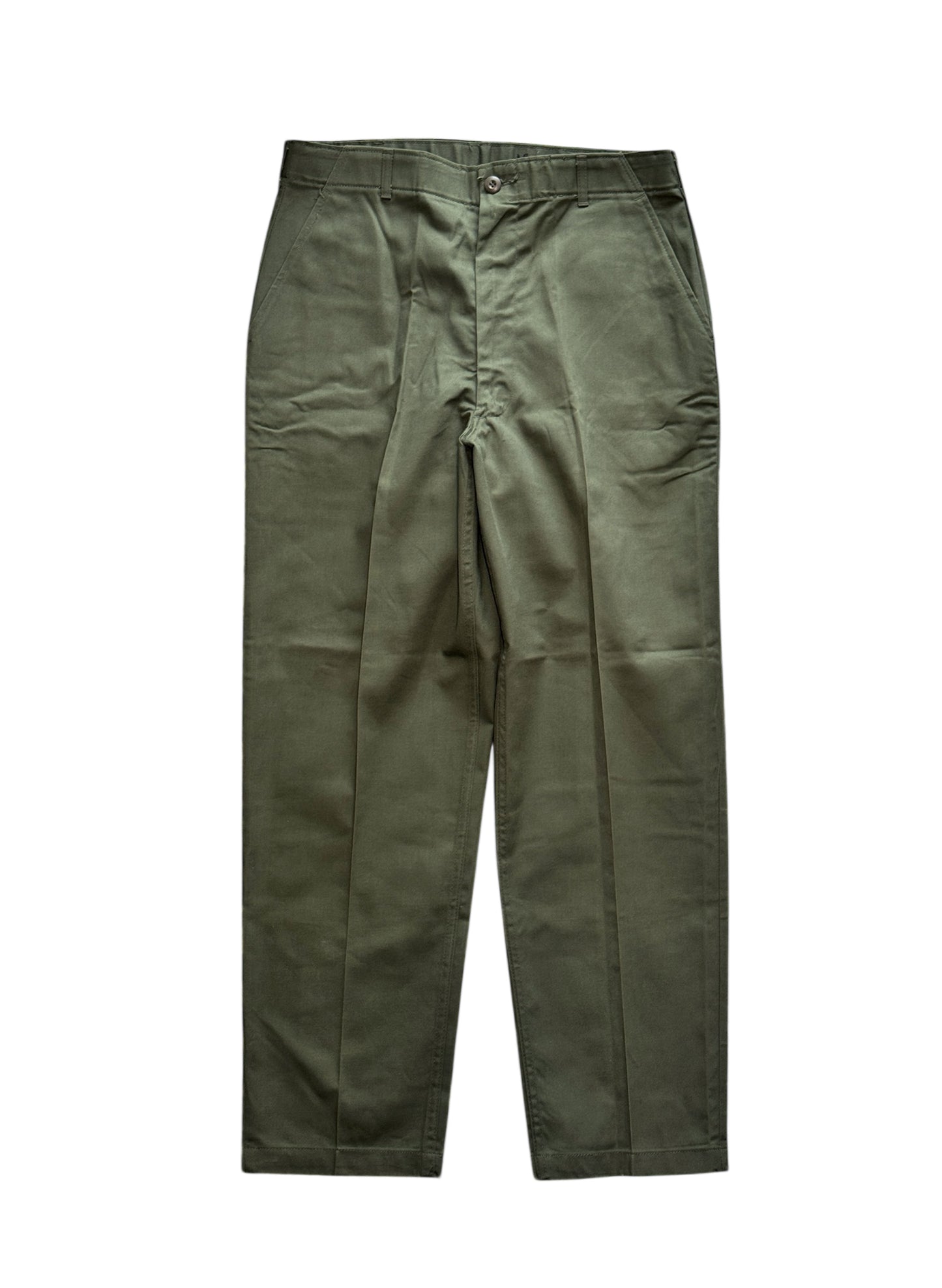 (SUP-562) US MILITARY 80s DEADSTOCK UTILITY TROUSERS OG-507 SLASH POCKET