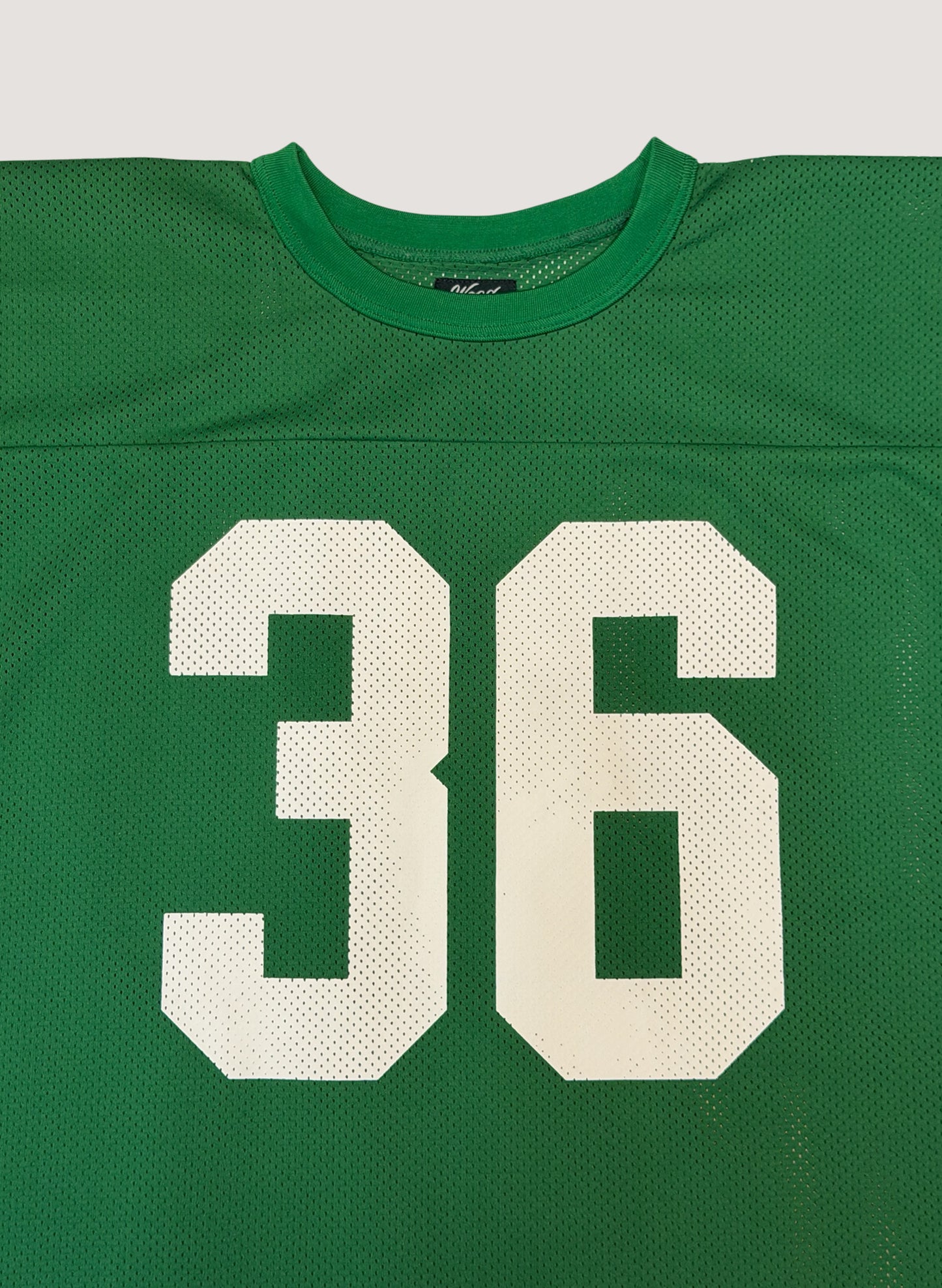 WOODBLOCK 36 S/S CREW NECK MESH FOOTBALL SHIRT GREEN/WHITE (WB-26SS-020)