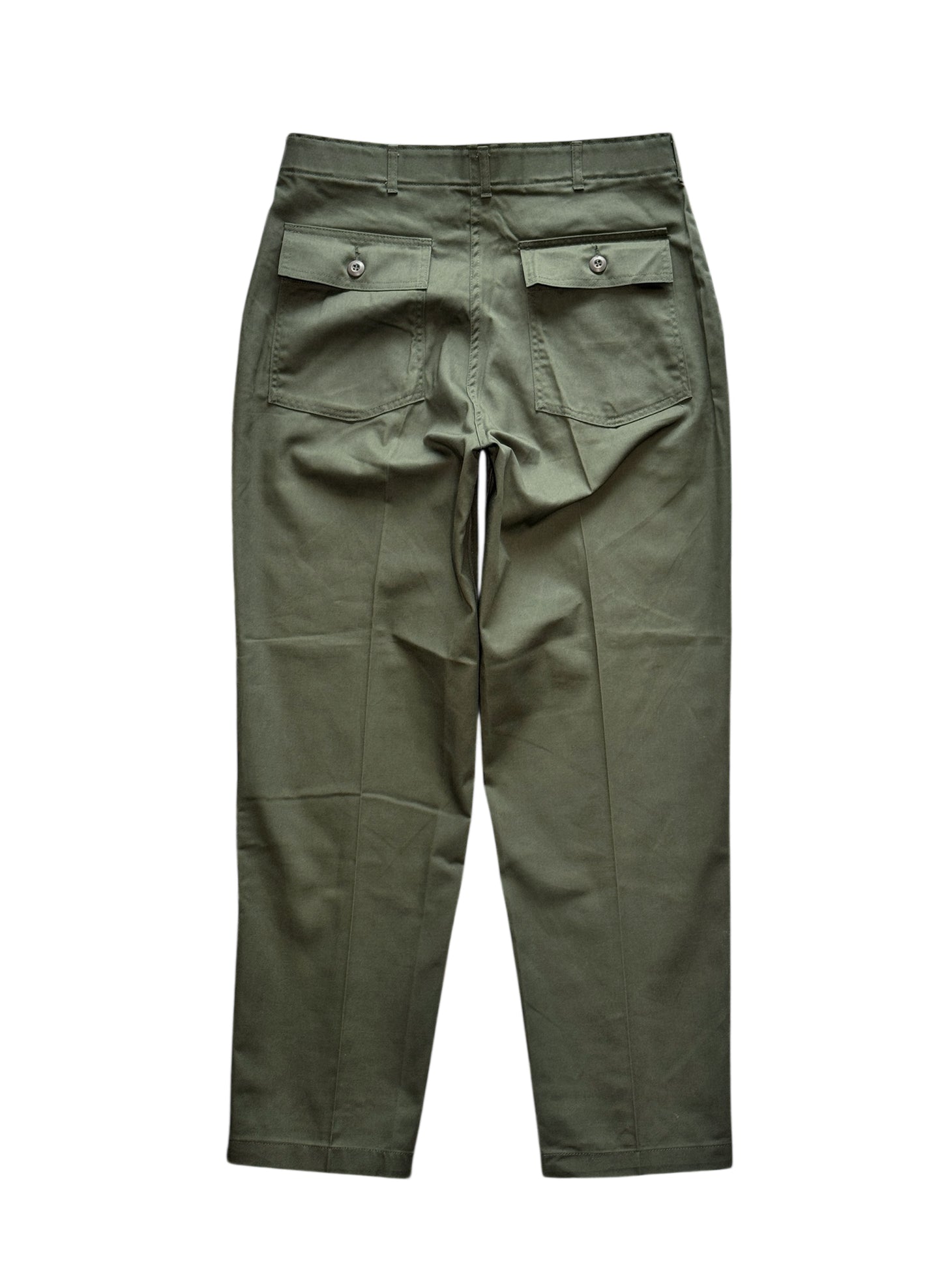 (SUP-562) US MILITARY 80s DEADSTOCK UTILITY TROUSERS OG-507 SLASH POCKET