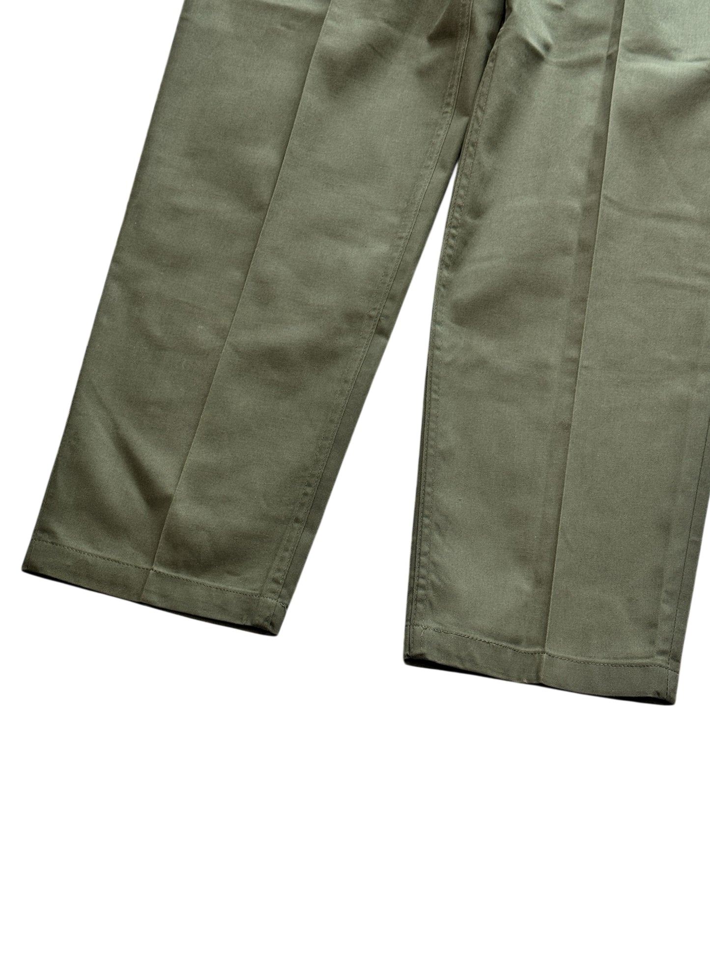 (SUP-562) US MILITARY 80s DEADSTOCK UTILITY TROUSERS OG-507 SLASH POCKET