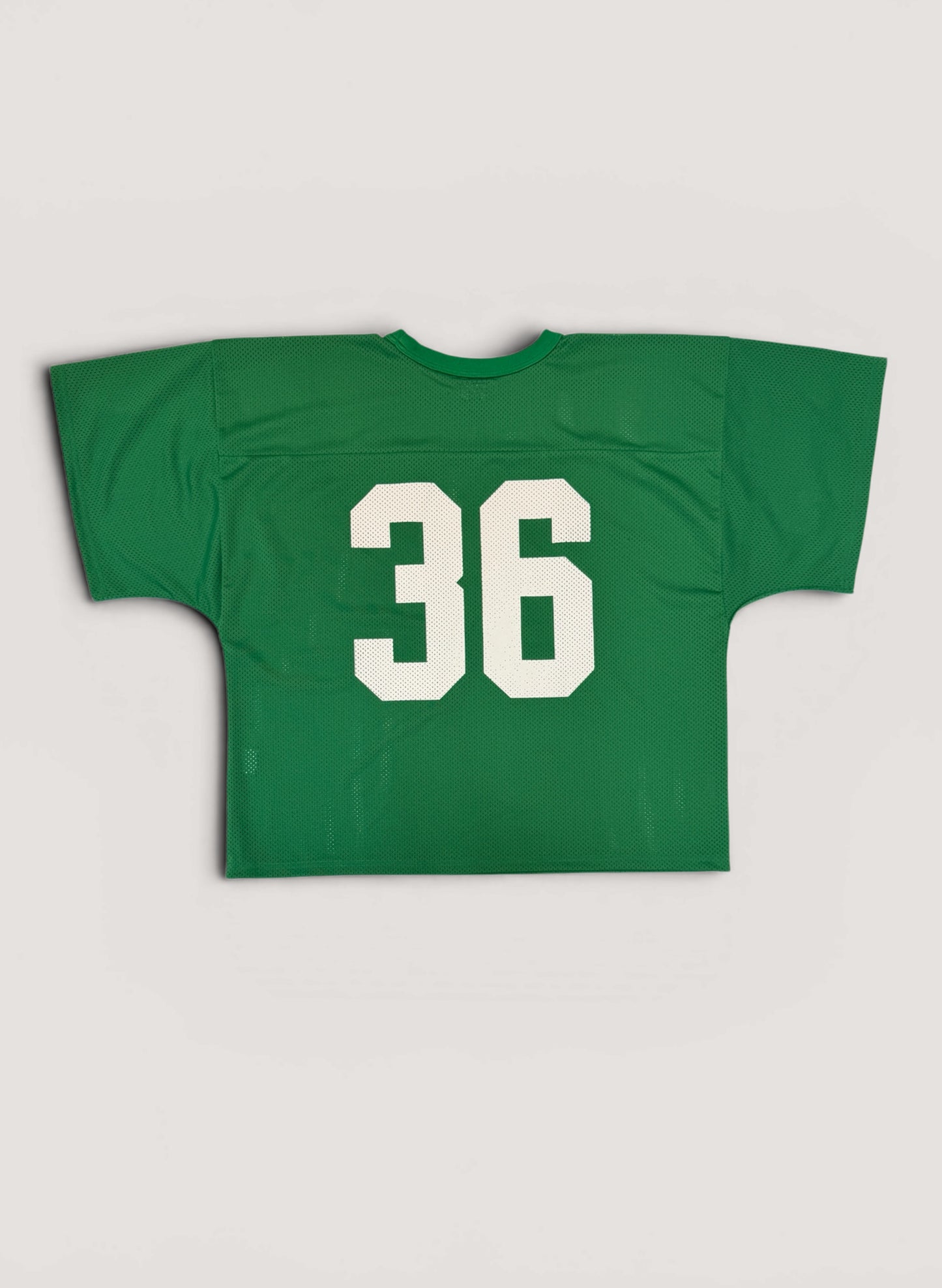 WOODBLOCK 36 S/S CREW NECK MESH FOOTBALL SHIRT GREEN/WHITE (WB-26SS-020)