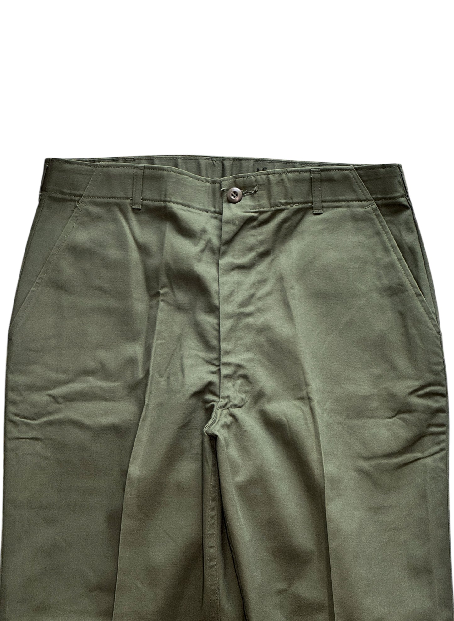 (SUP-562) US MILITARY 80s DEADSTOCK UTILITY TROUSERS OG-507 SLASH POCKET