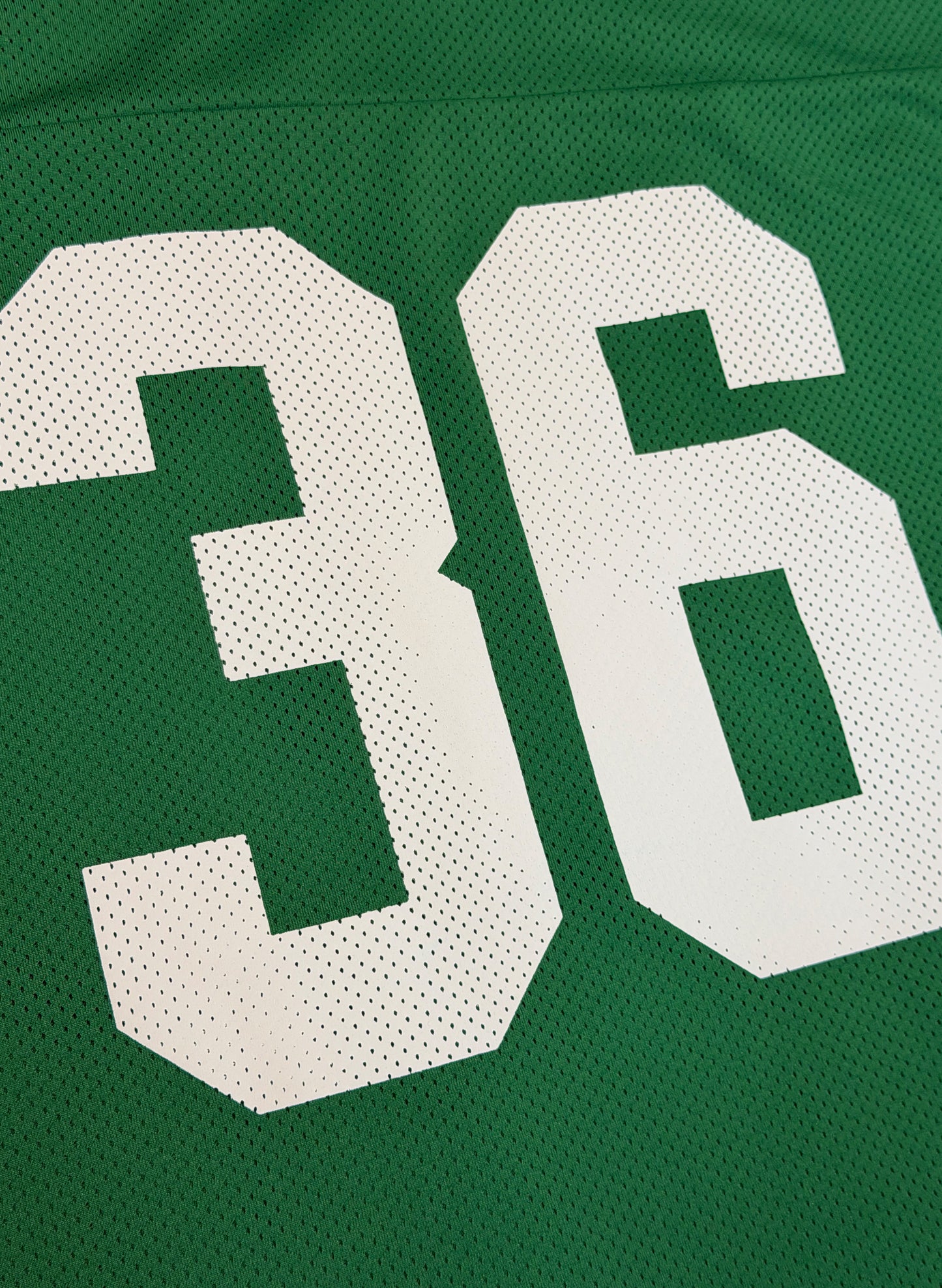 WOODBLOCK 36 S/S CREW NECK MESH FOOTBALL SHIRT GREEN/WHITE (WB-26SS-020)
