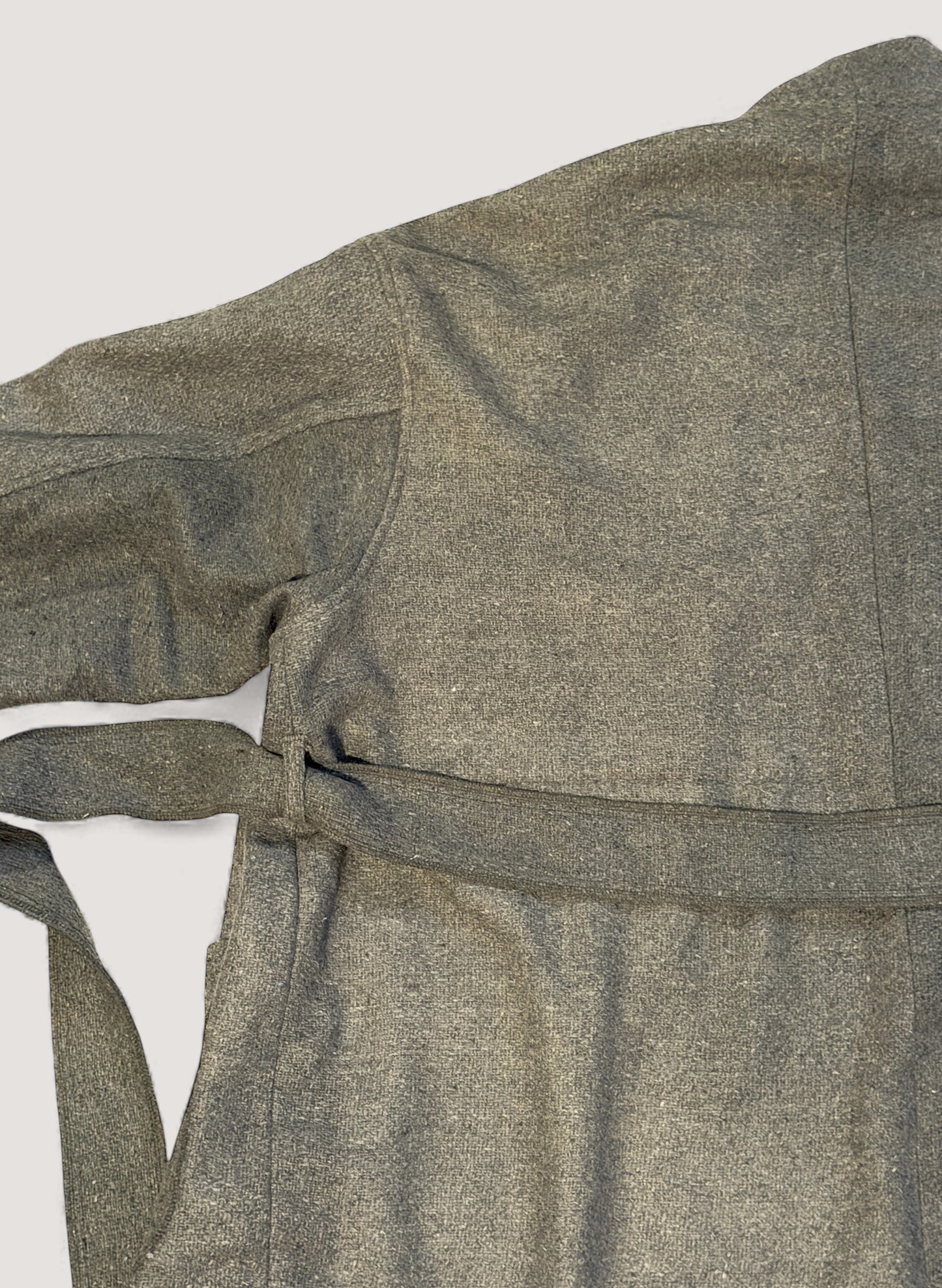 WOODBLOCK x Ichiryu made CUSTOMIZED WOOL BLANKET GOWN COAT  (WB-25AW-011)