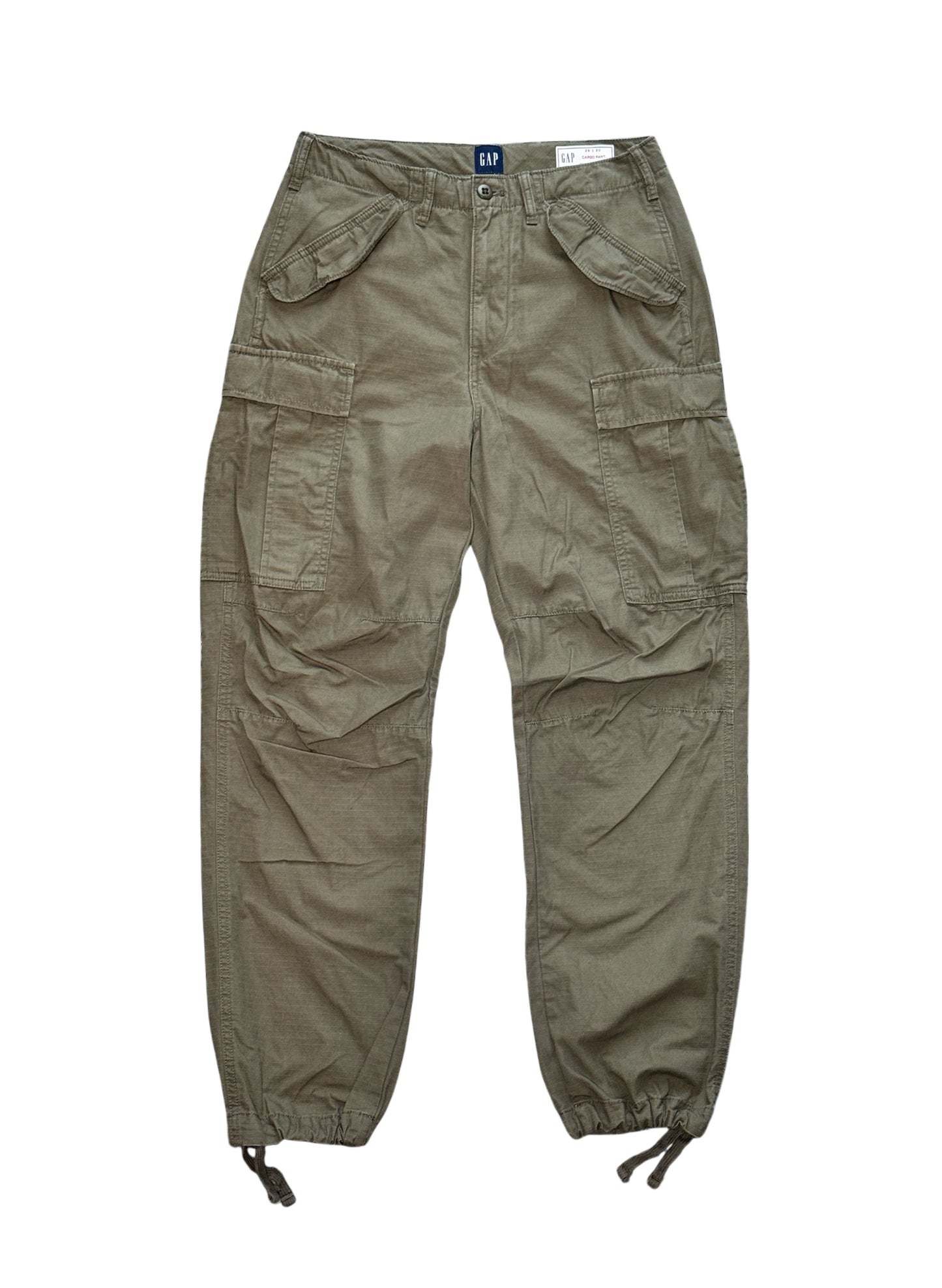 (SUP-497) GAP RIPSTOP CARGO PANTS for women - Olive