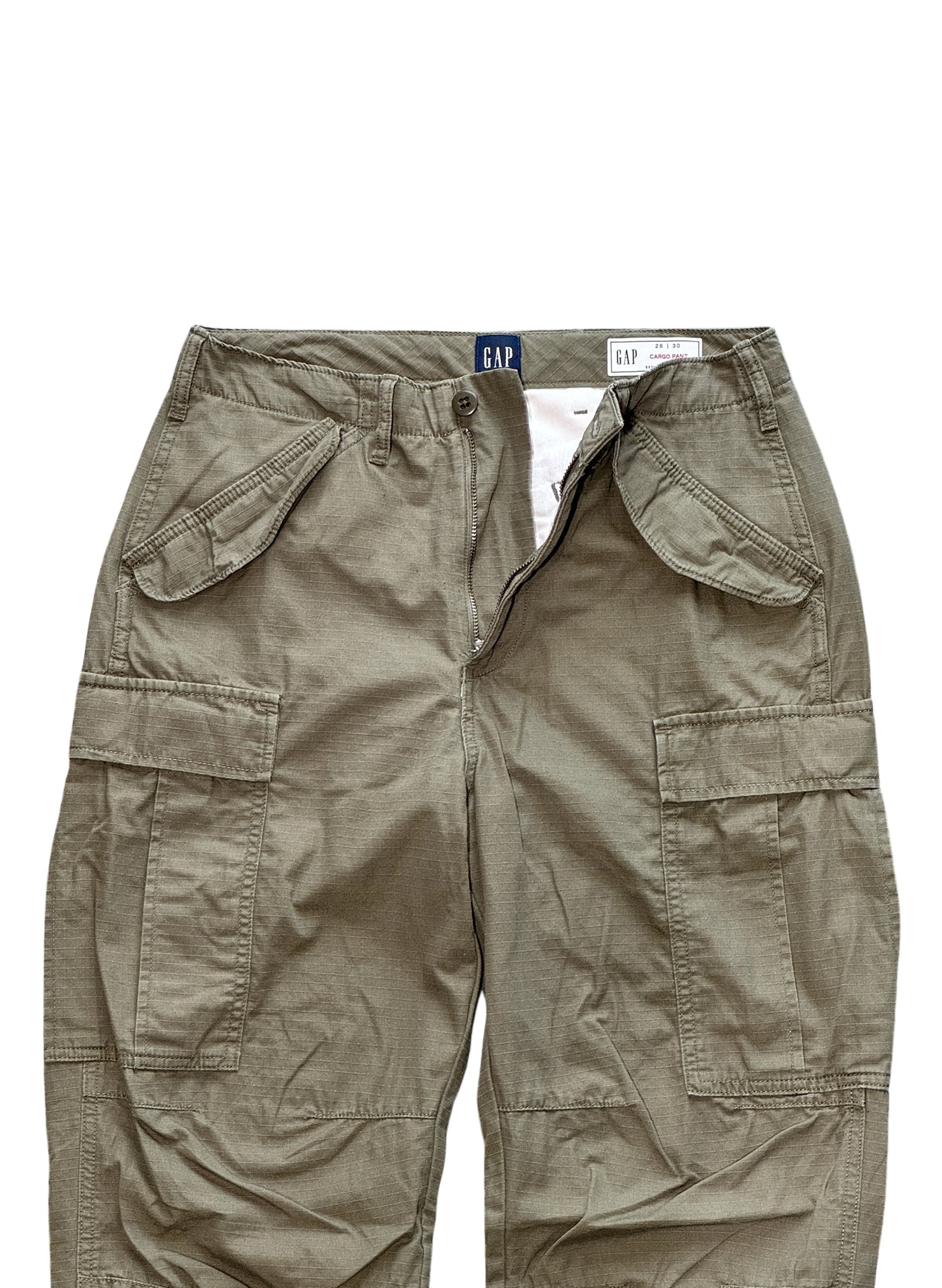 (SUP-497) GAP RIPSTOP CARGO PANTS for women - Olive