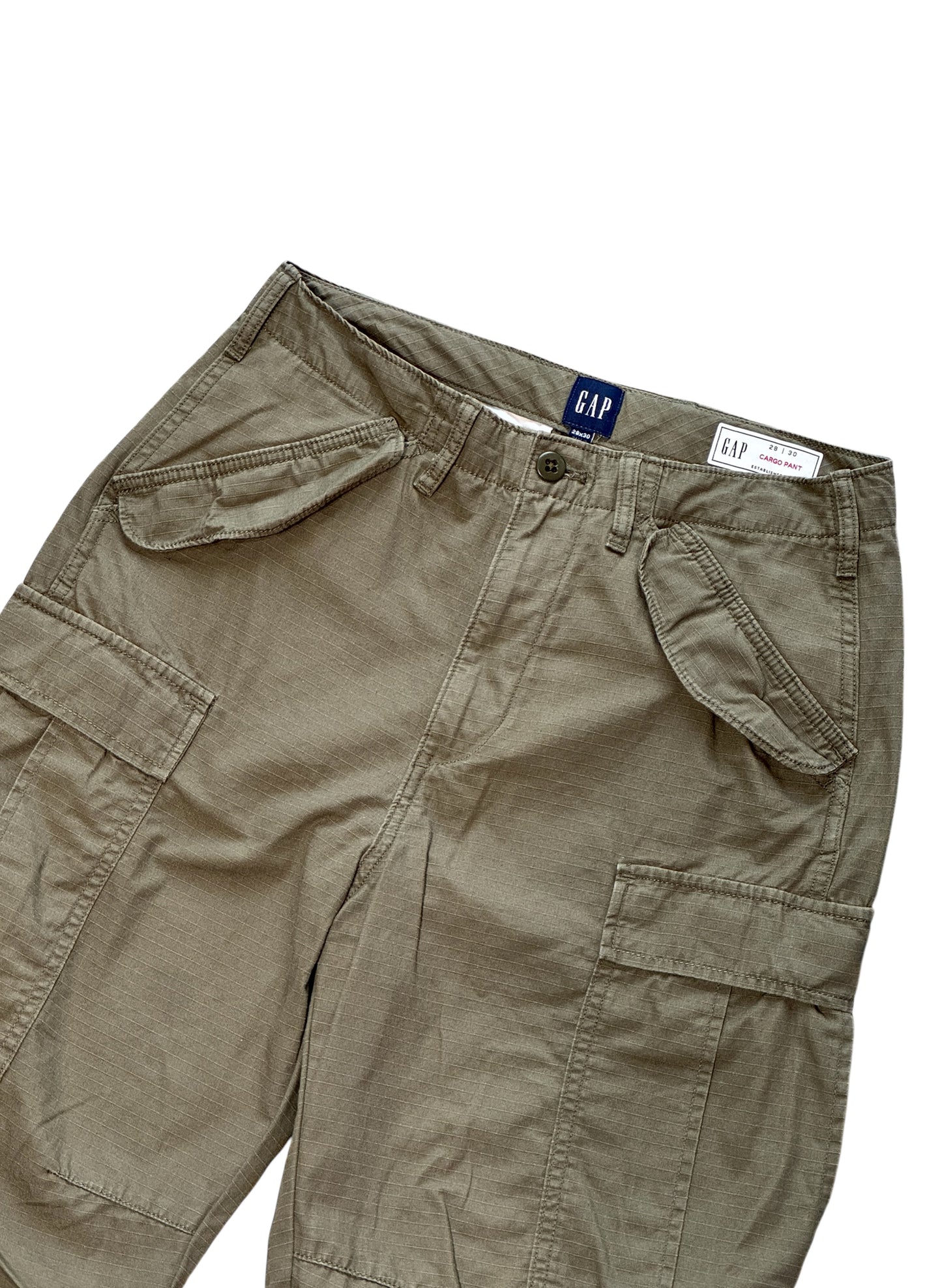 (SUP-497) GAP RIPSTOP CARGO PANTS for women - Olive