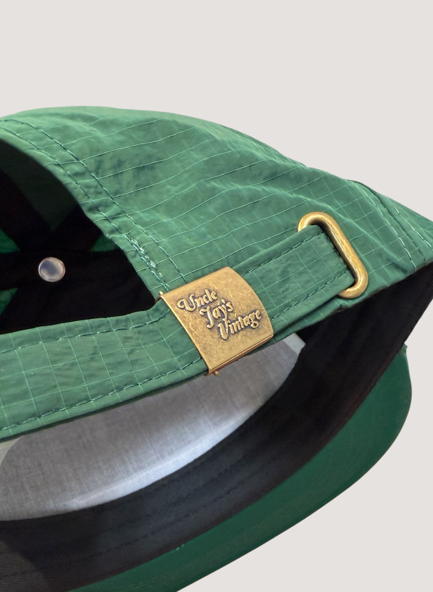 Uncle Jay's Vintage NY Yankees Ripstop Nylon Cap GREEN (UNCLE-012)