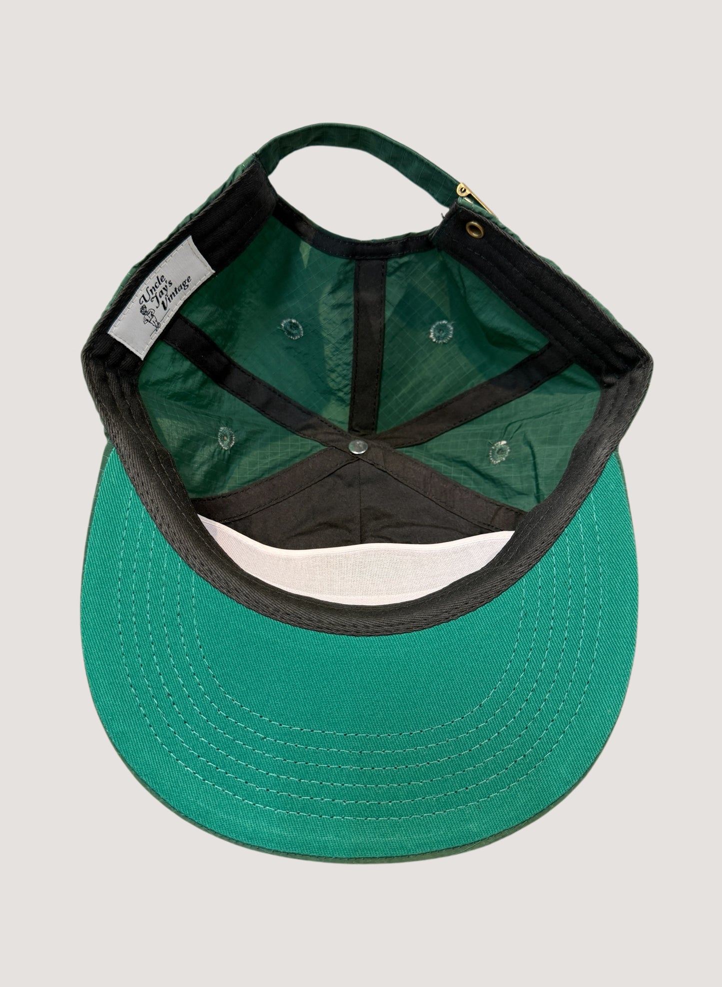 Uncle Jay's Vintage NY Yankees Ripstop Nylon Cap GREEN (UNCLE-012)