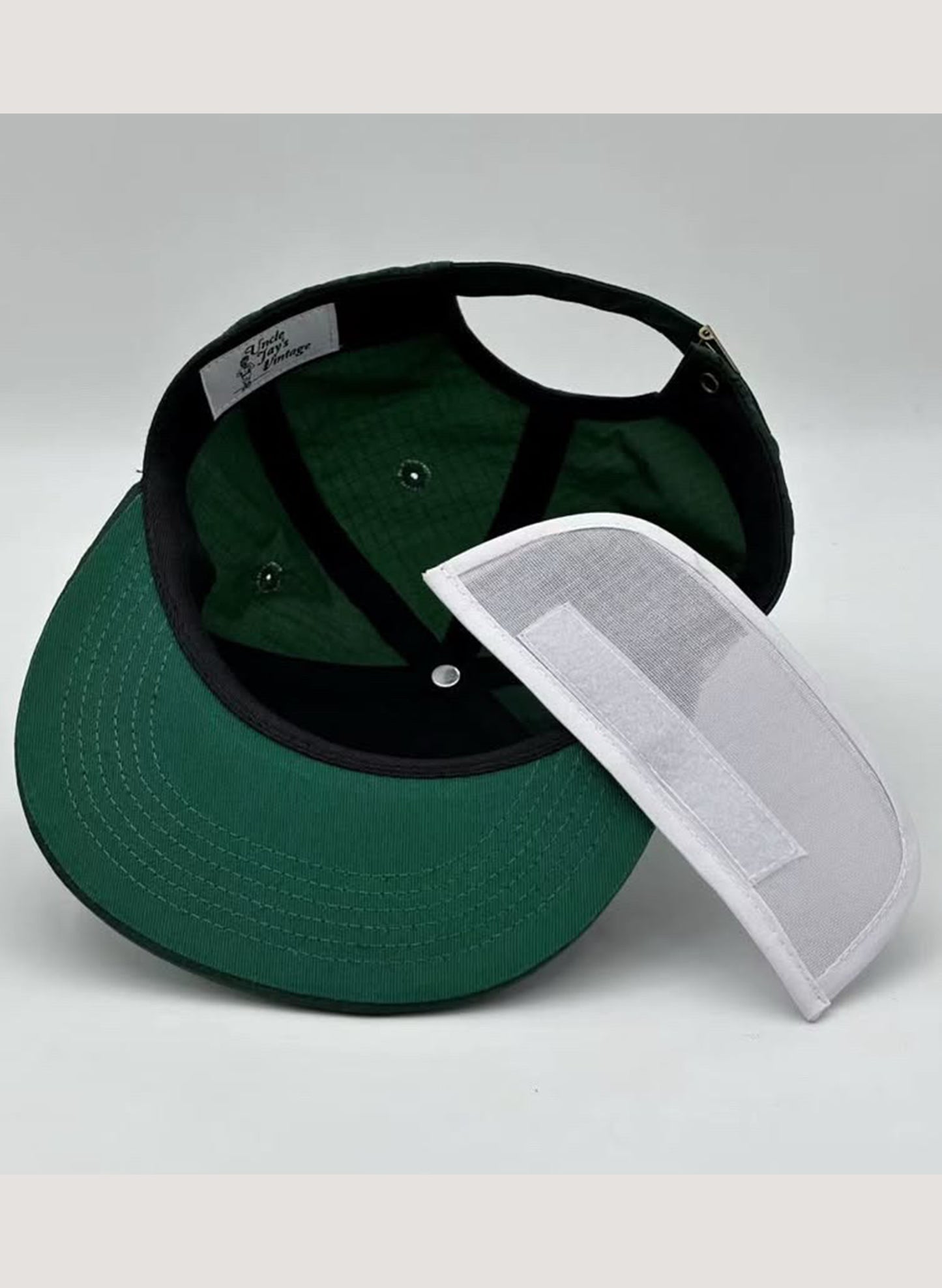 Uncle Jay's Vintage NY Yankees Ripstop Nylon Cap GREEN (UNCLE-012)