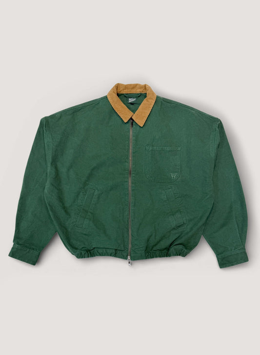 WOODBLOCK WIDE SLEEVE DUCK JACKET GREEN (WB-26SS-003)